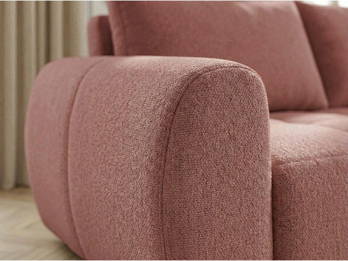Bobochic Fuji Schlafsofa 3-Sitzer Stoff Rot
