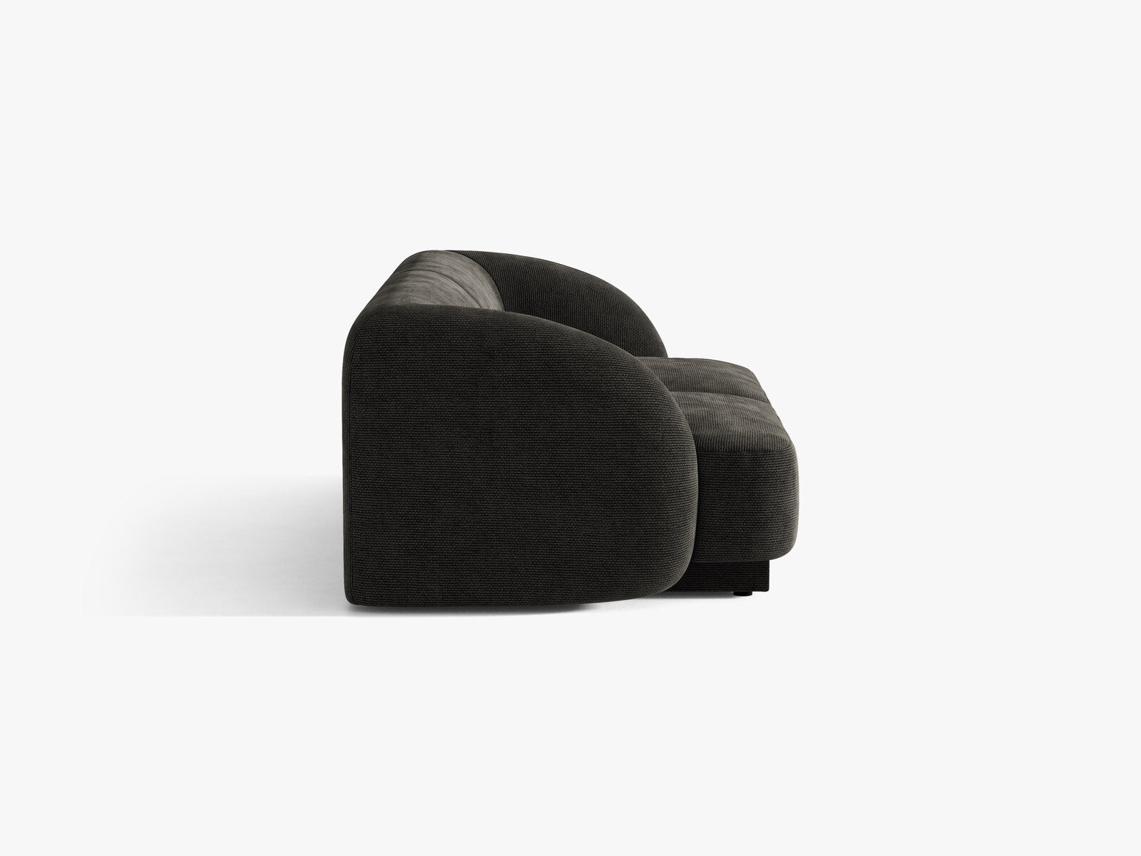 Micadoni Sofa Miley 2-Sitzer Chenille Eden Anthrazit