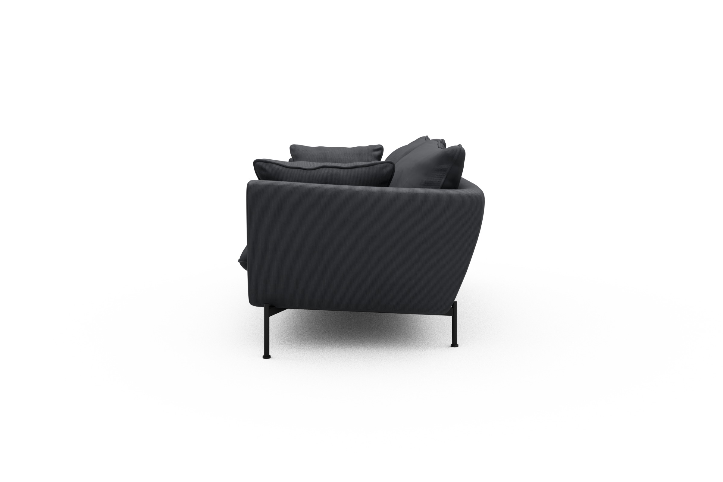 Sofa Anton PREMIUM 2-Sitzer Cordufine-Slate-Grey