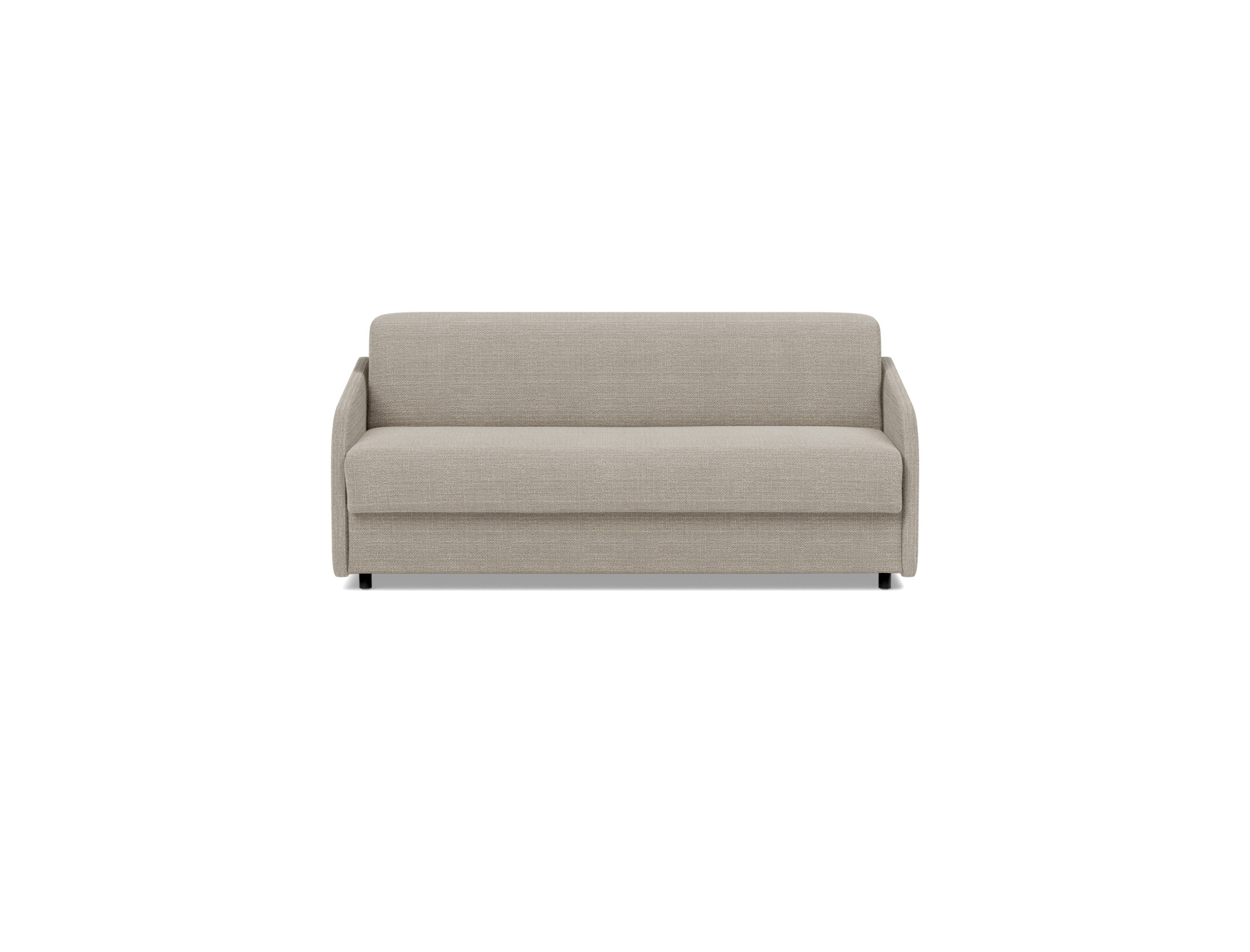 Schlafsofa Eivor mit Taschenfederkernmatratze 140 Strukturierter Stoff Kenya 579-Gravel