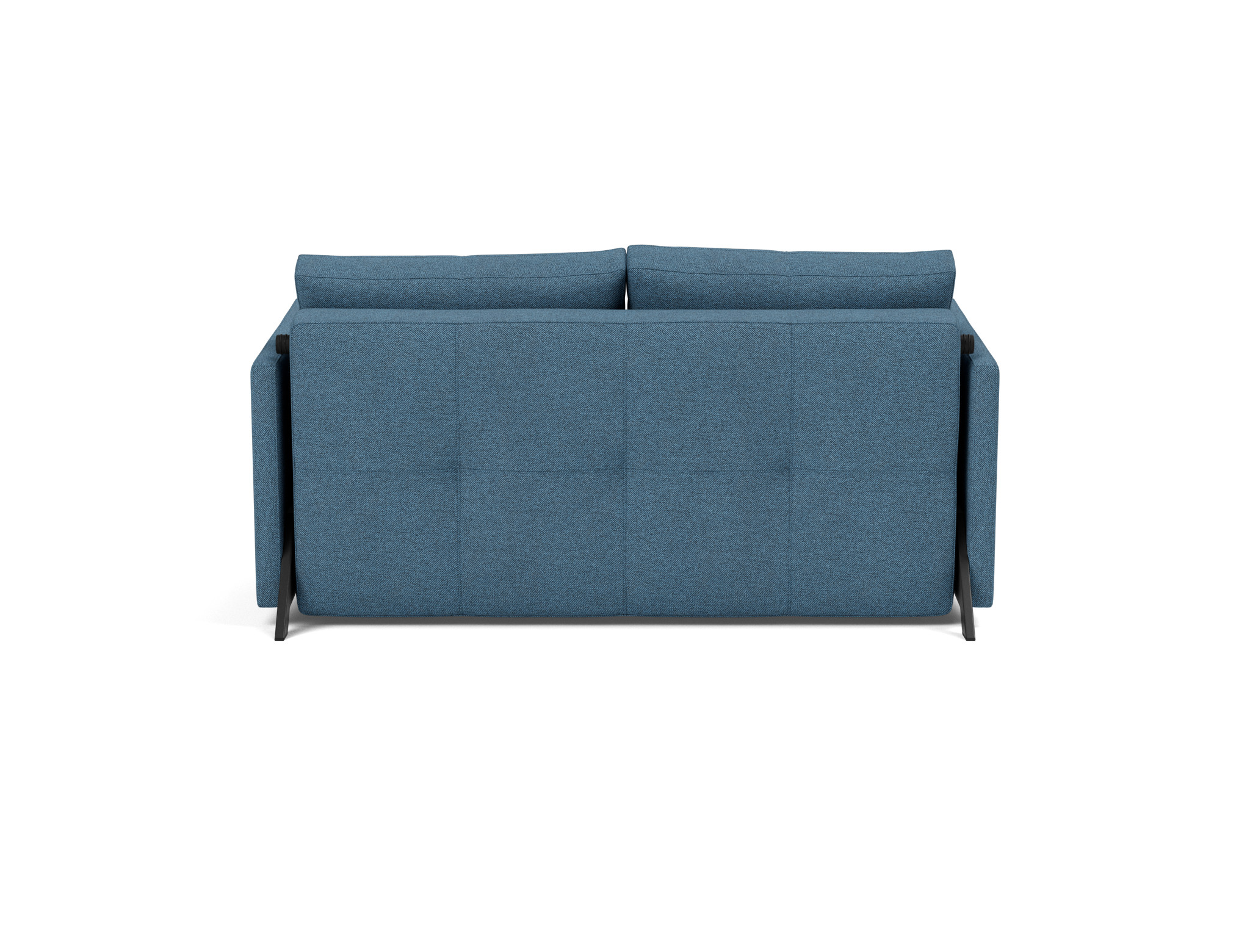Schlafsofa Cubed mit Armlehnen 140 Strukturierter Stoff Weda 302-Weda-Blue