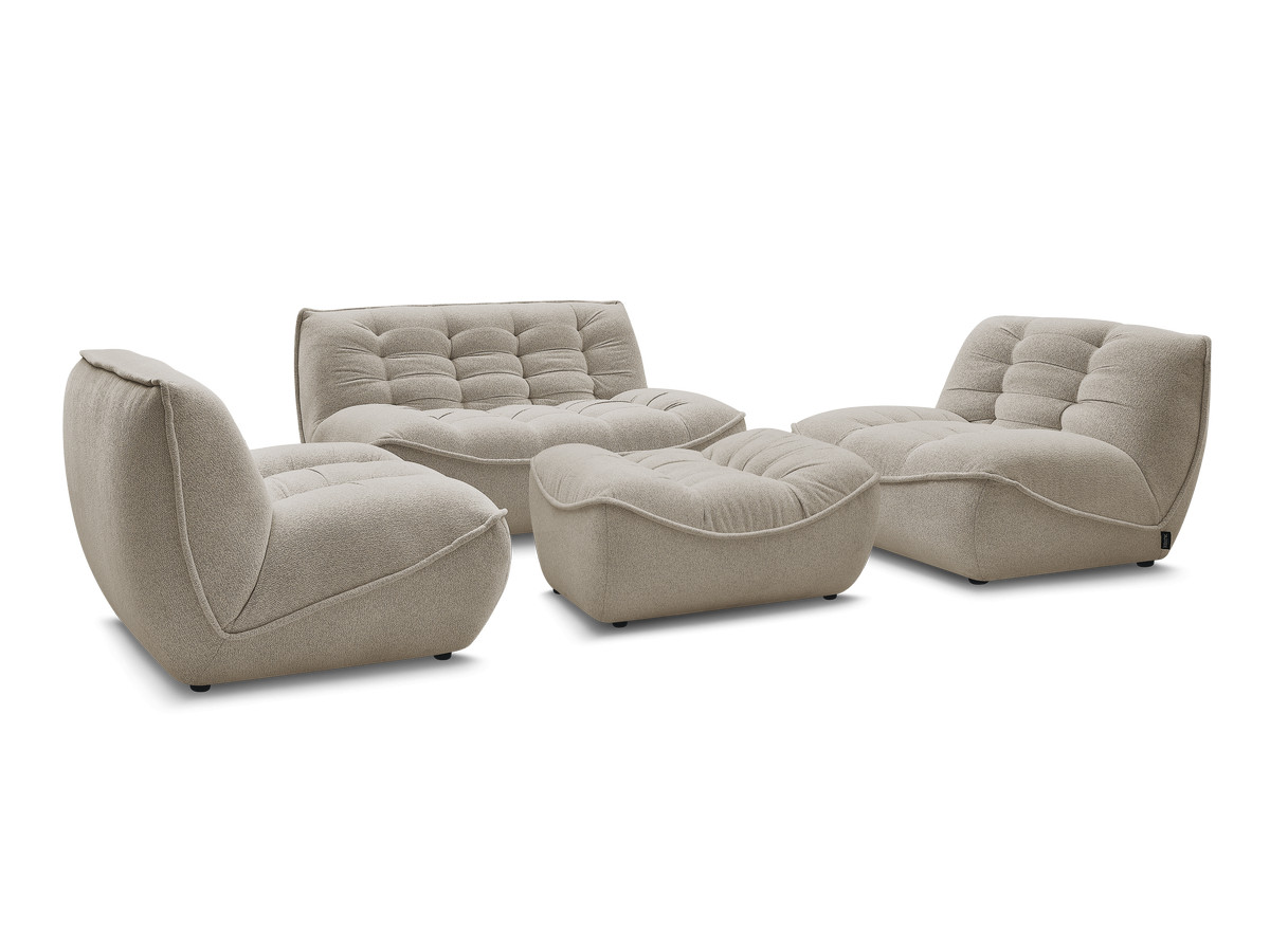 Bobochic Serena Sofa 4-Sitzer mit Pouf