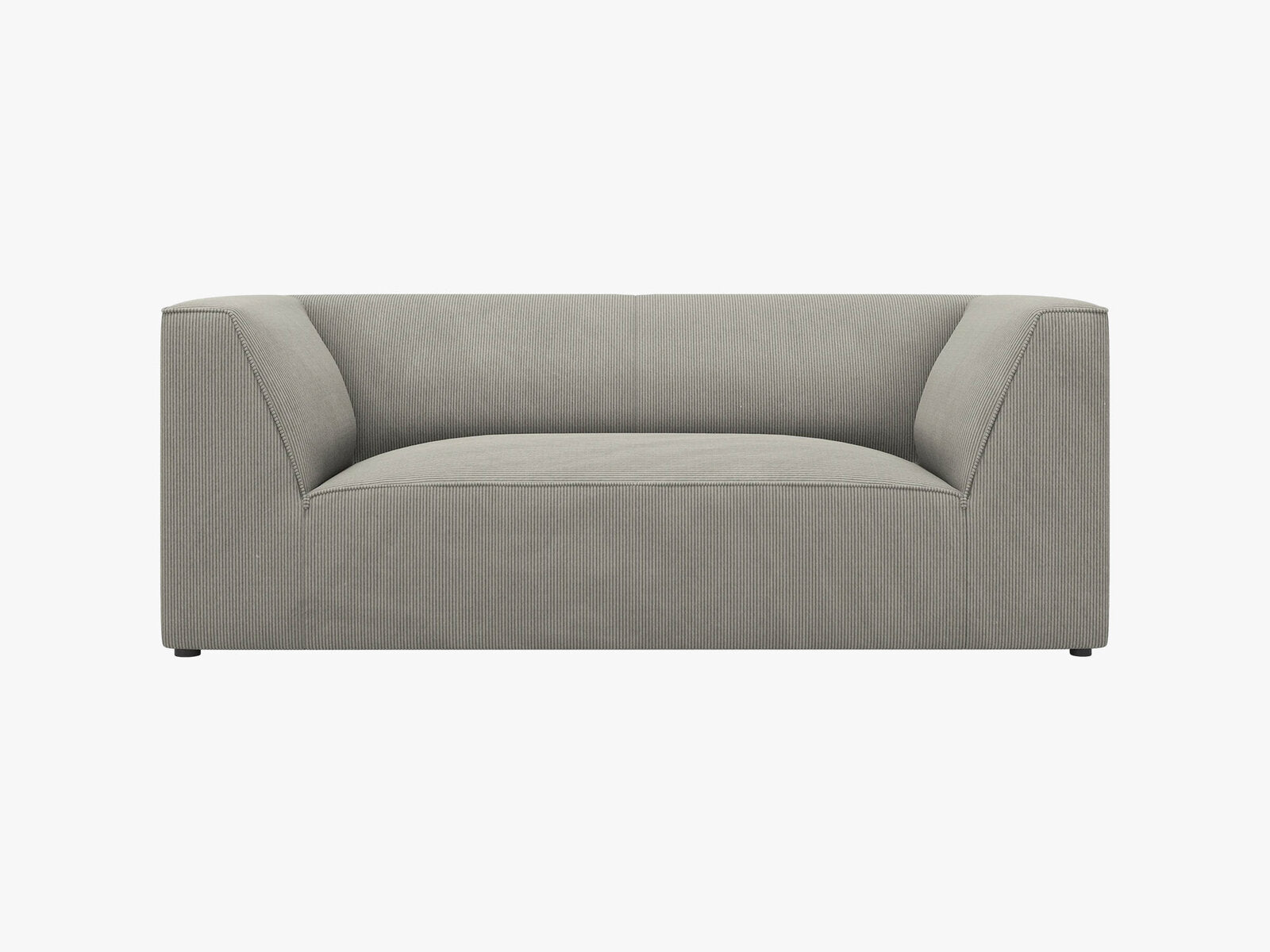 Micadoni Sofa Ruby 2-Sitzer Kord Scala Hellgrau