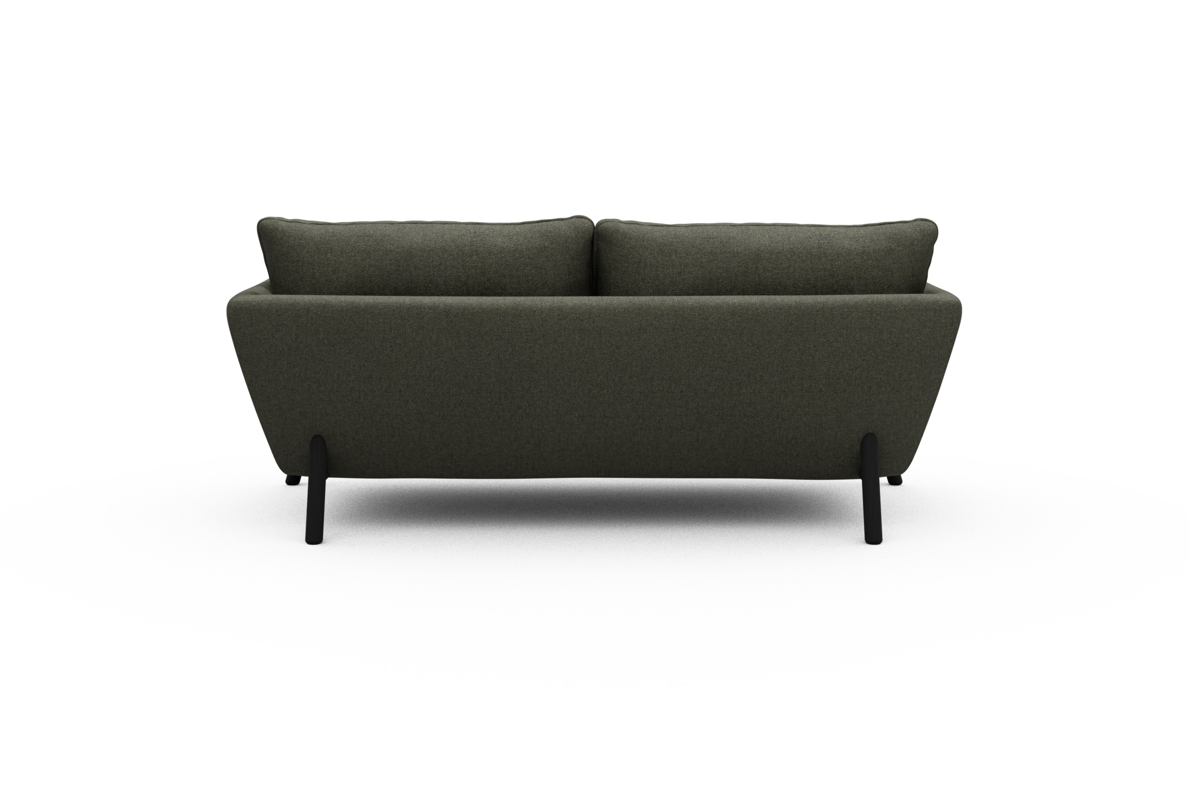 Sofa Emil 2-Sitzer Beinfarbe Eiche Schwarz Sama-Winter-Moss