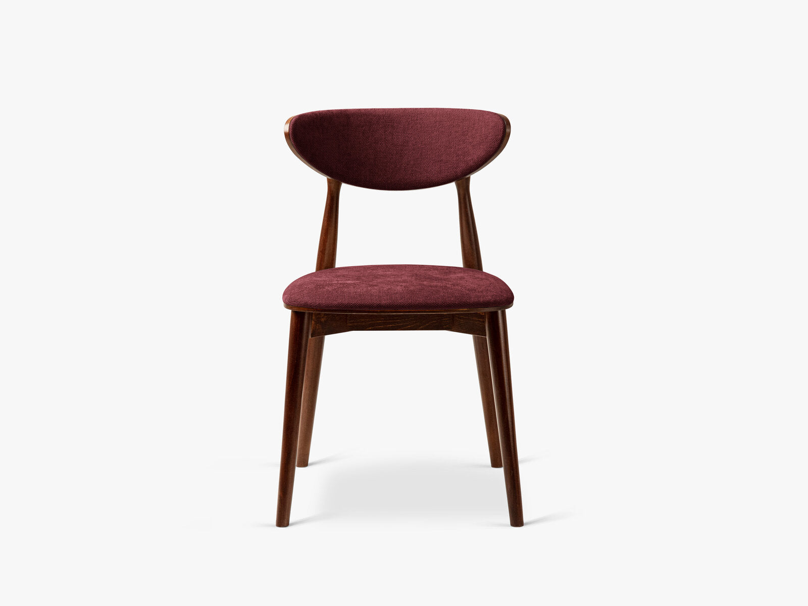 Micadoni Rina Samtiger Stuhl 47.5 cm (H 79 cm) [CH_RINA] Chenille Rebel Bordeaux