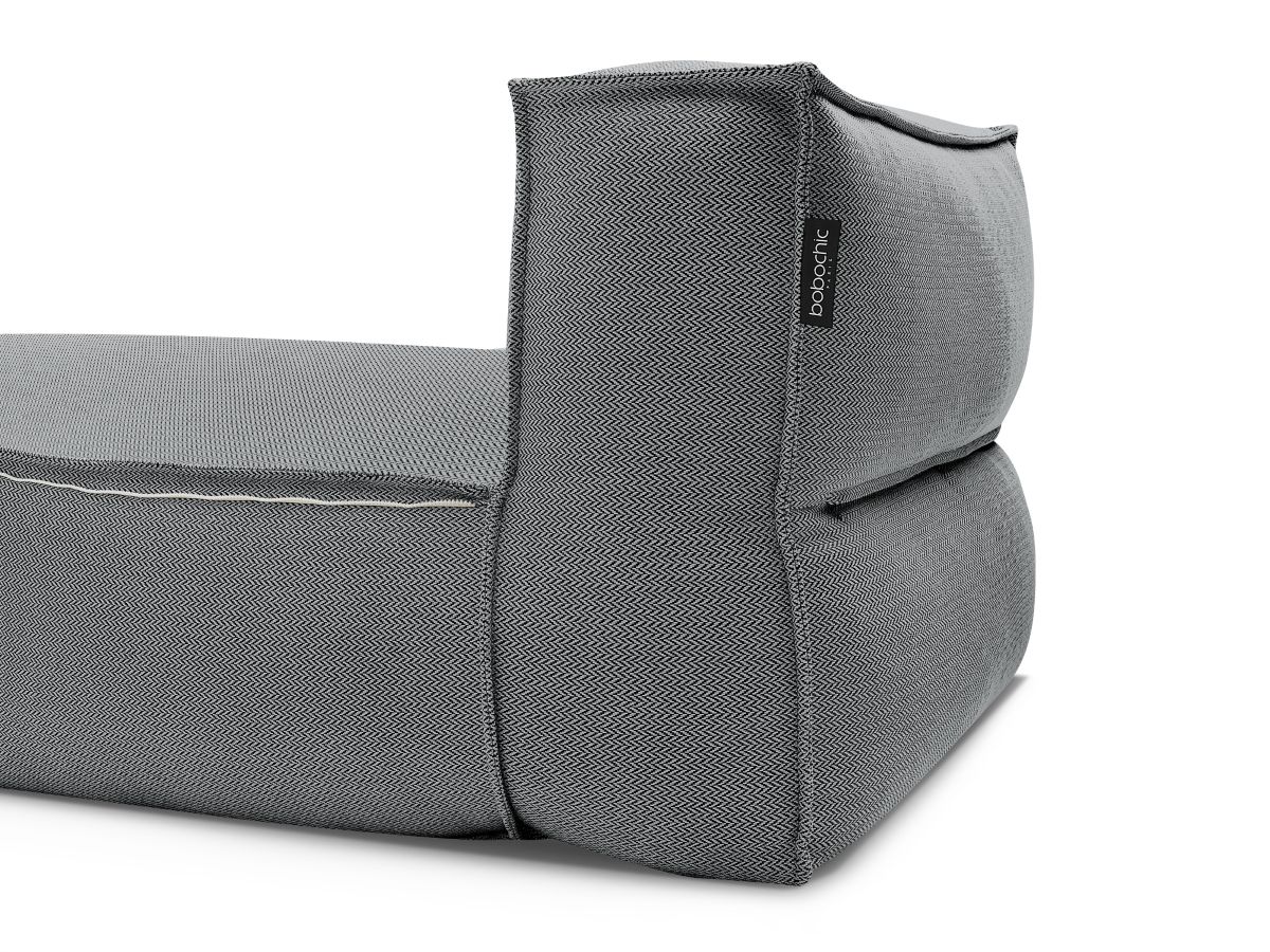 Bobochic Biarritz Méridienne-Modul Melange-Stoff Schwarz