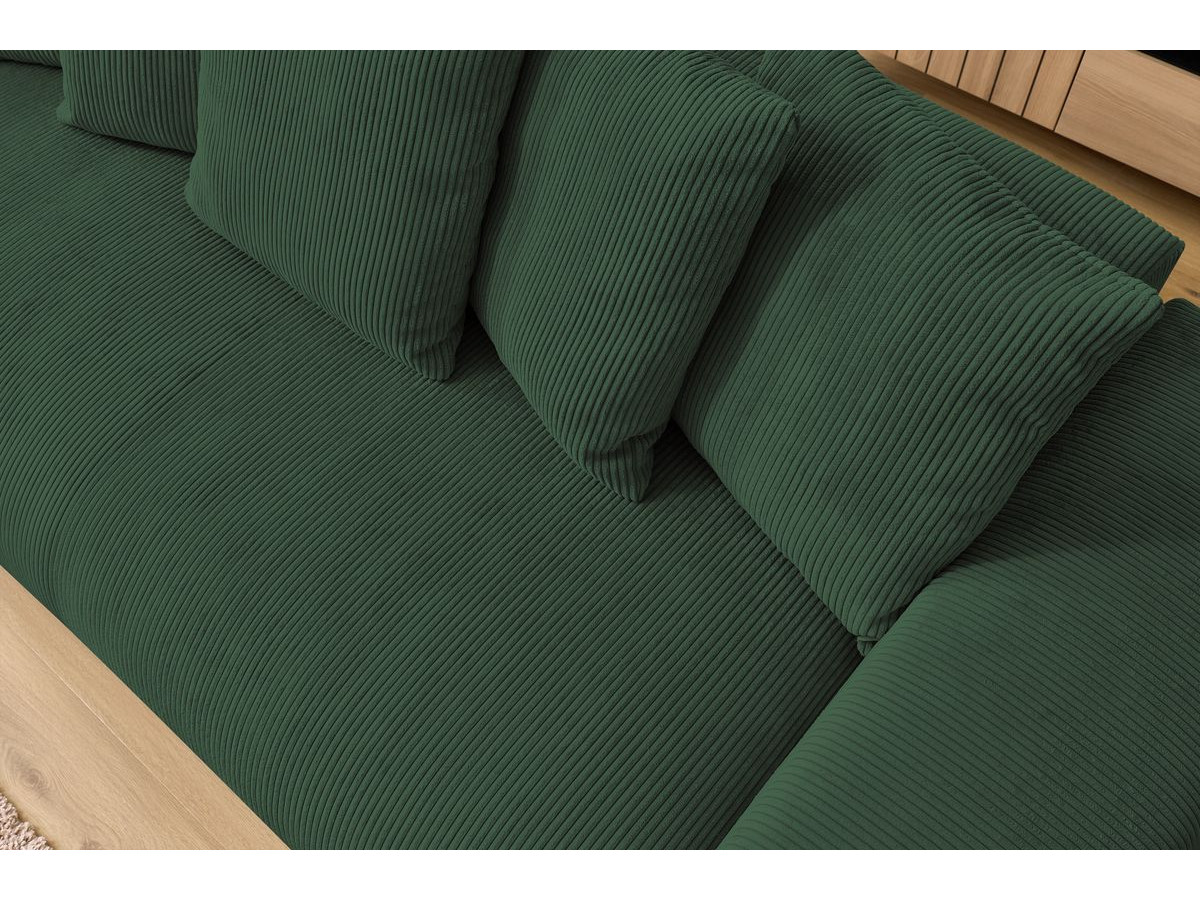 Bobochic Voltaire Sofa 3-Sitzer 280 × 124 cm Cordsamt Grün