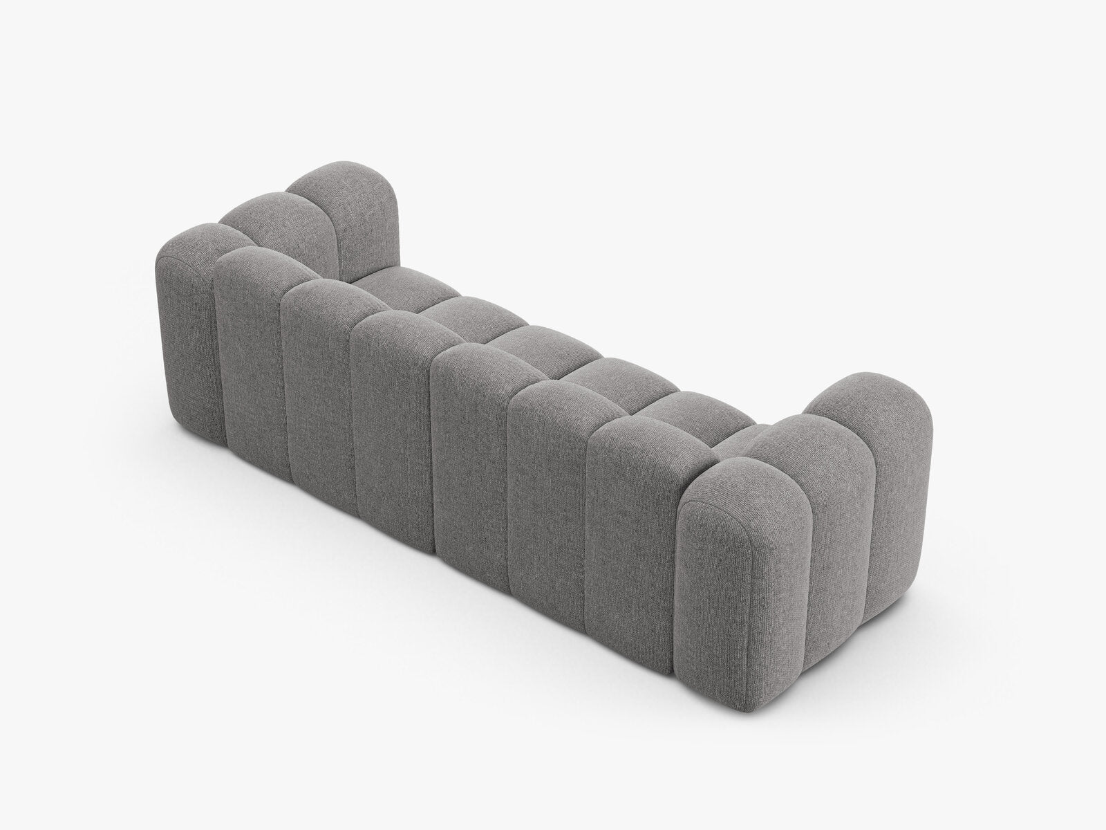 Micadoni Sofa Lupine 3-Sitzer Chenille Eden Hellgrau