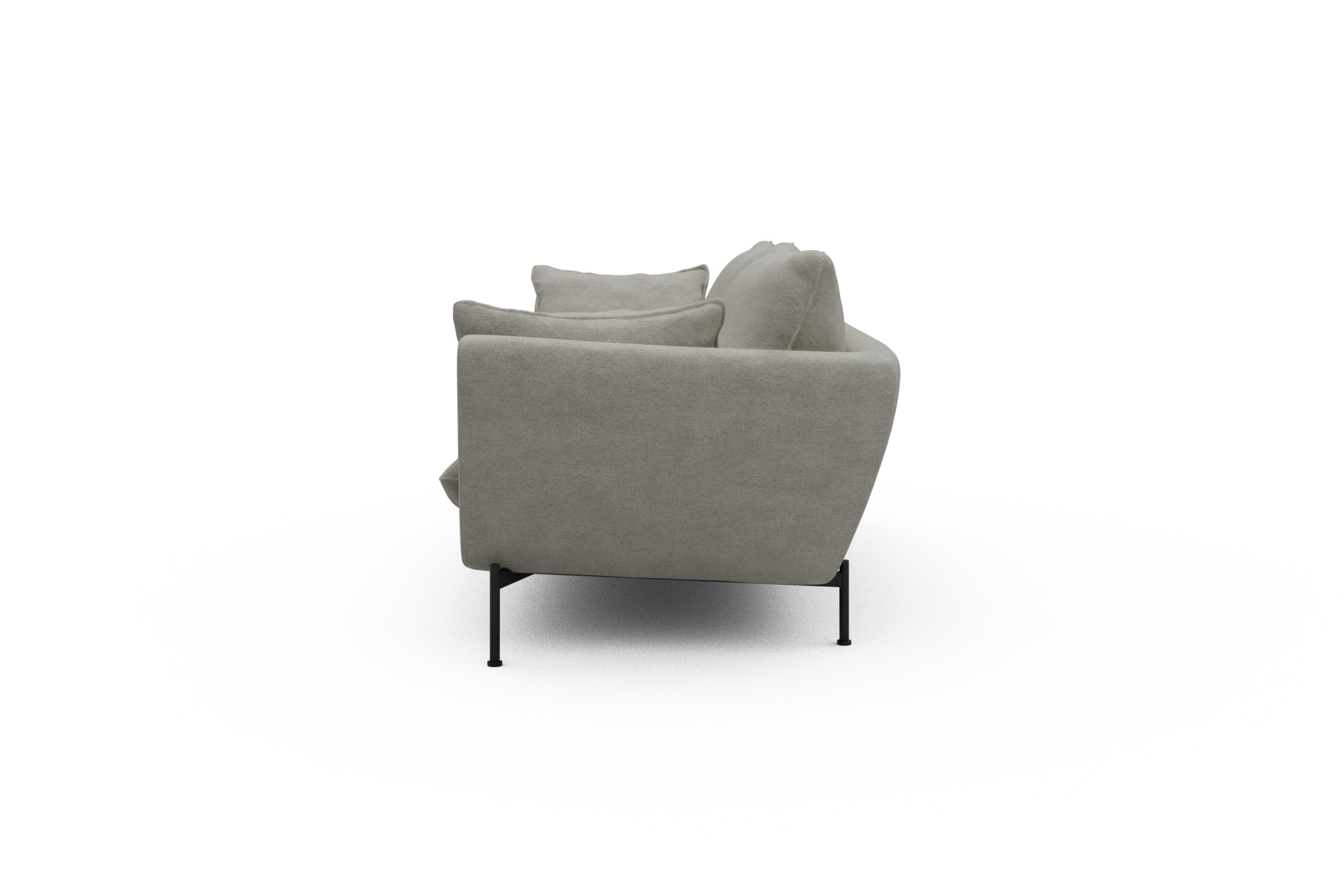 Sofa Anton 2-Sitzer Carreno-Moon-Stone-White