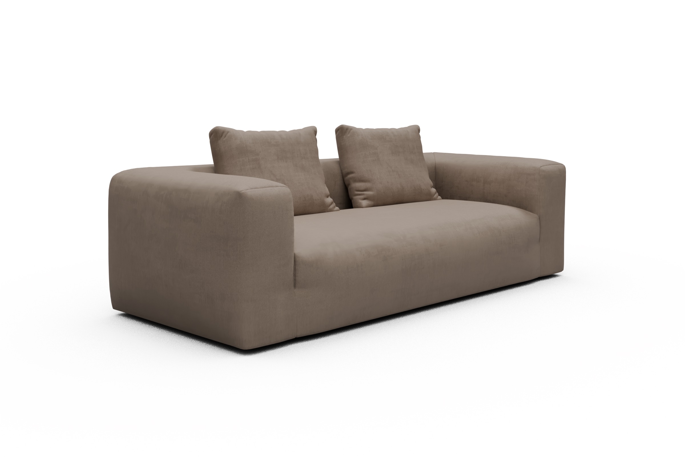 Sofa Fred 3-Sitzer Cordufine-Biege