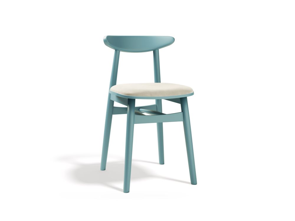 Cosmopolitan Design Stuhl Bony 2er-Set Samt Venus Helles Beige