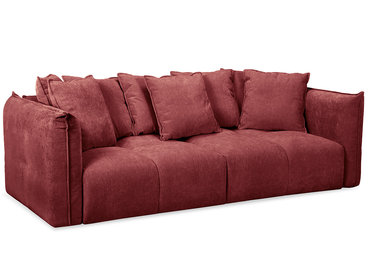 Bobochic Harlem Sofa 3-Sitzer Stoff Rot