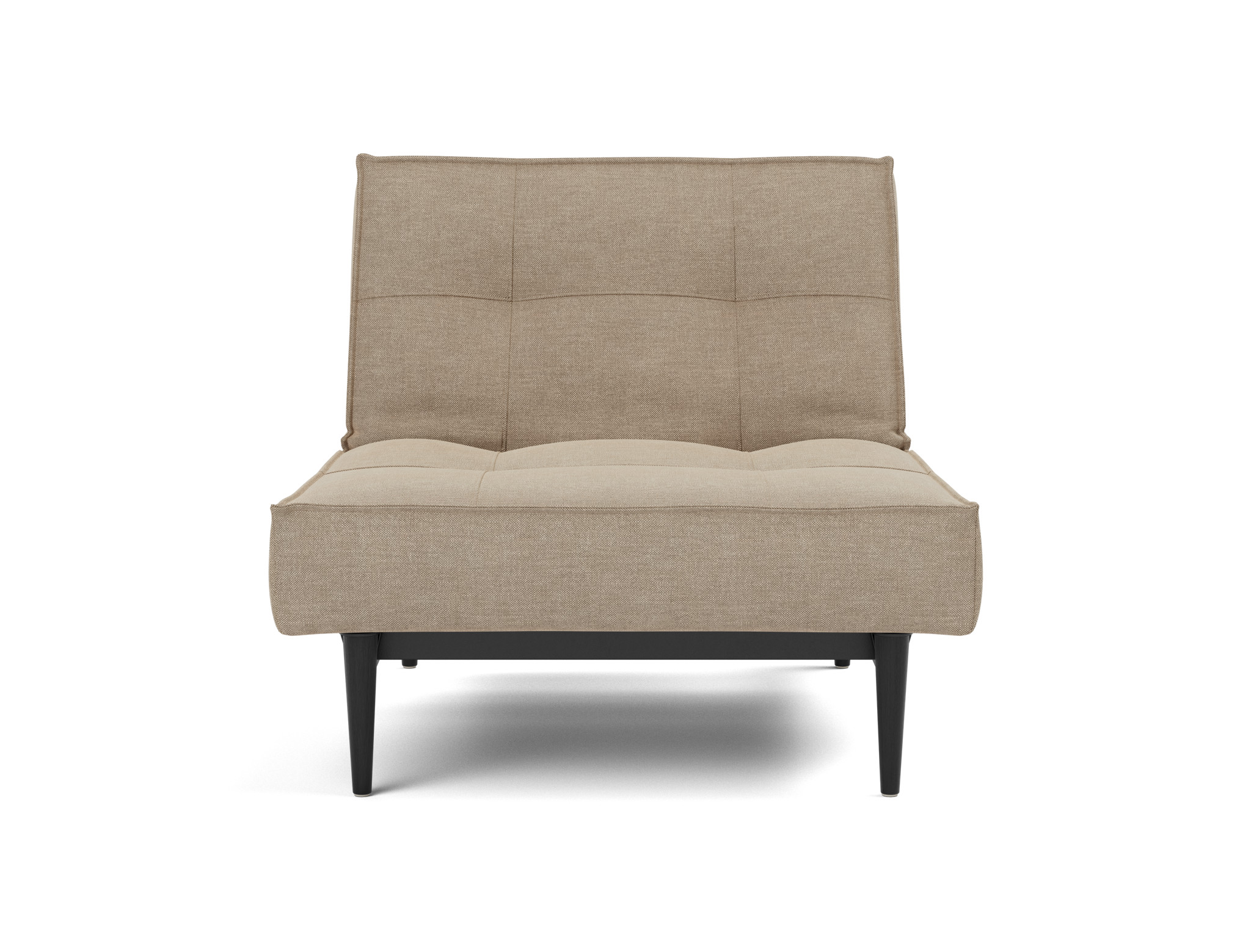Sessel Splitback Flachgewebe Phobos 587-Mocha Beine Styletto Eiche schwarz