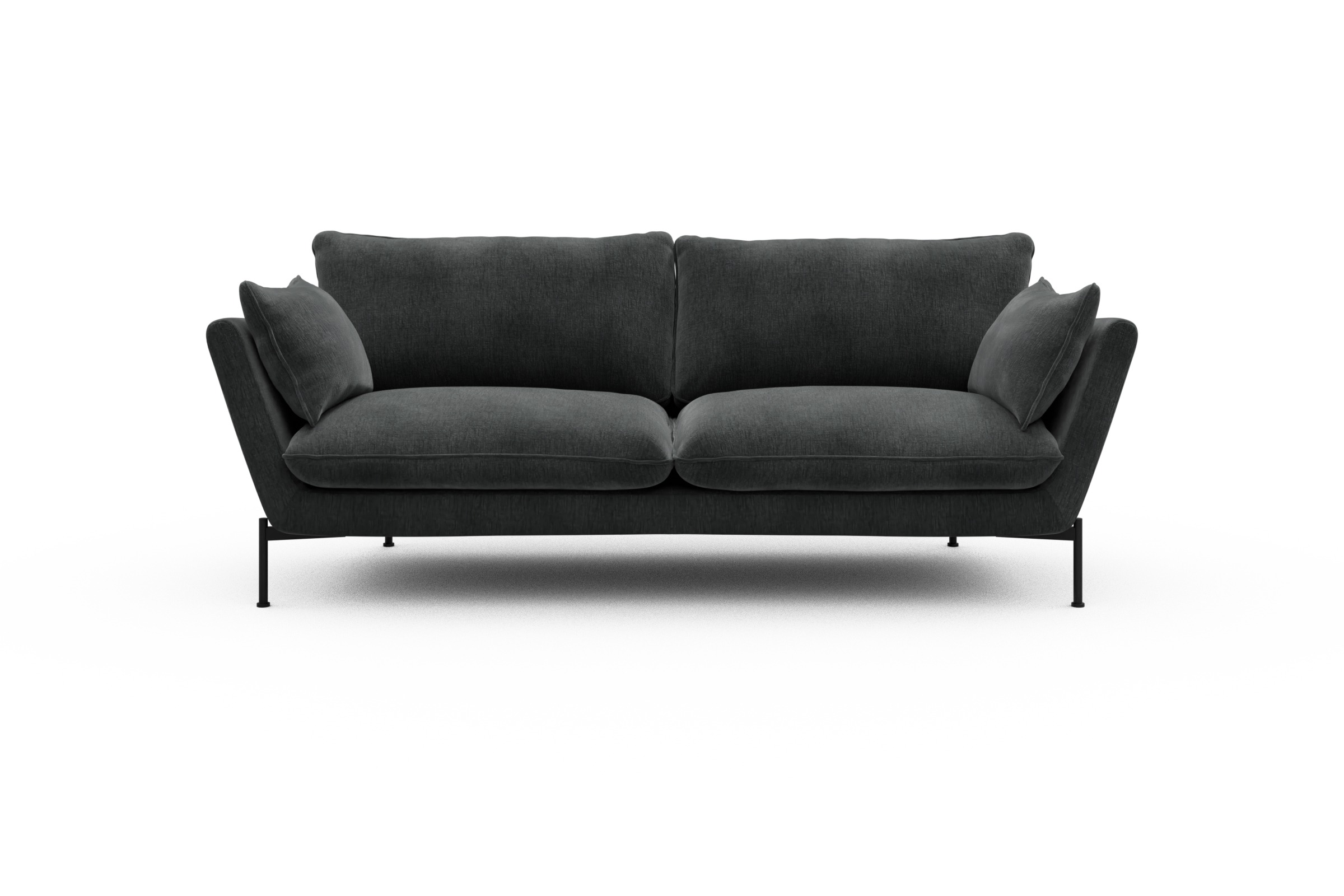 Skandi Home Sofa Anton 3-Sitzer Smooth-Deep-Warm-Grey moebelfaktor