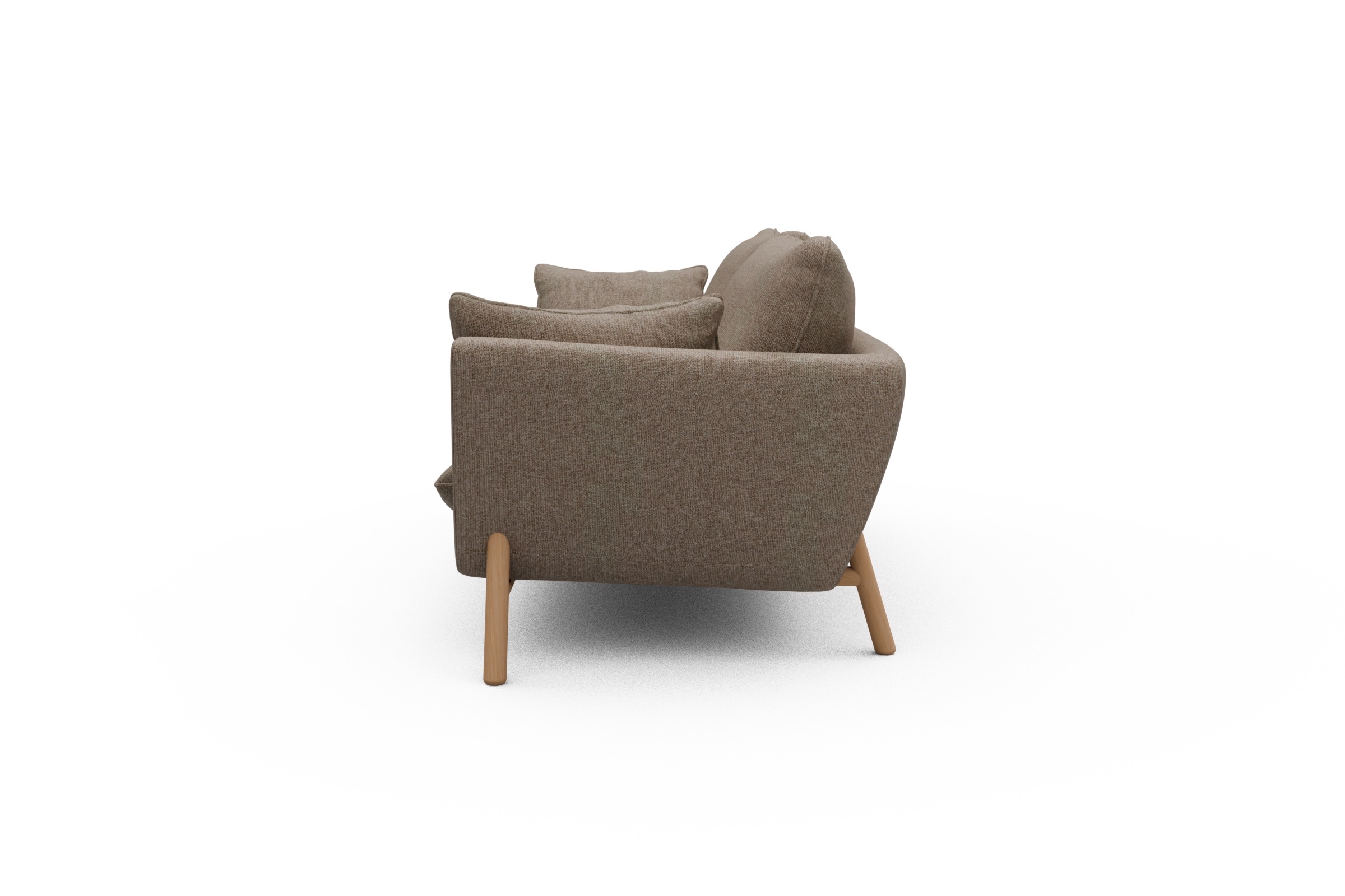 Sofa Emil 3-Sitzer Beinfarbe Eiche Natur Sama-Antelope