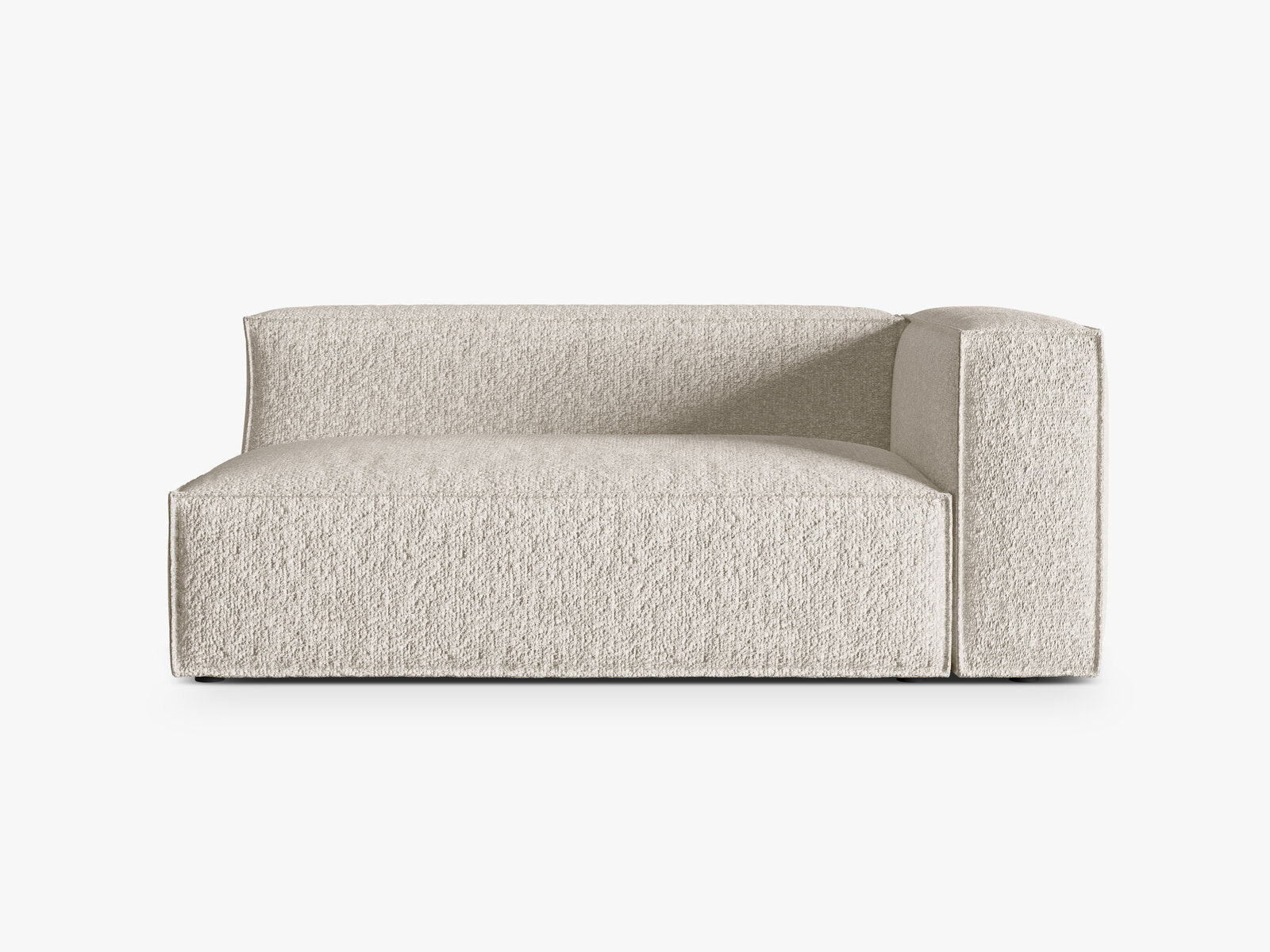 Micadoni Modul Nuria Groß 3-Sitzer Rechts Boucle Beige