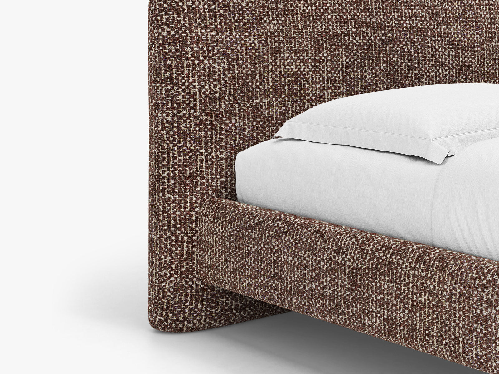 Micadoni Vera Bett mit Kopfteil Chenille SILENCIO Braun 180x200
