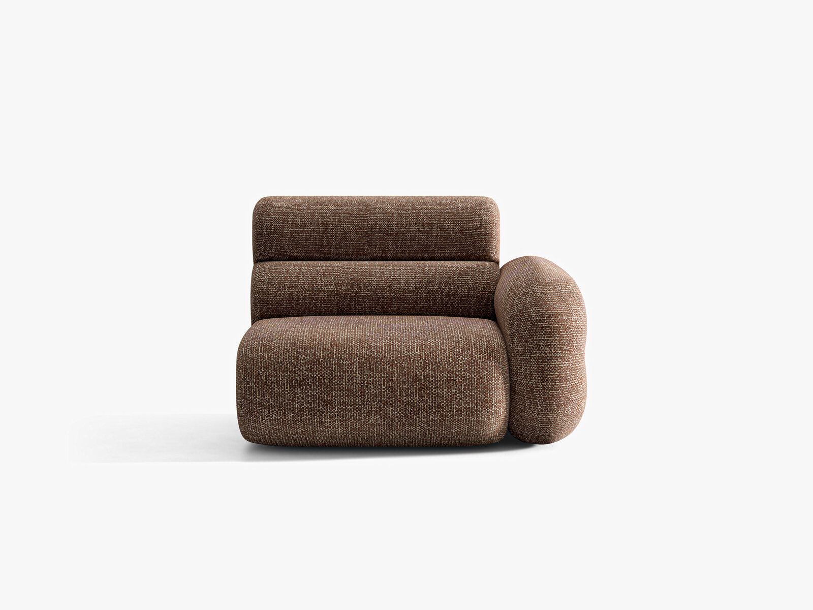 Micadoni Neo Sofamodul Rechts Chenille SILENCIO Braun