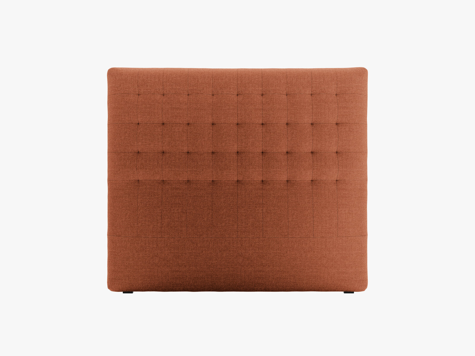 Micadoni Nova Samtiger Kopfteil 120 cm (H 120 cm) Strukturierter Stoff Liberty Ziegel 140x120