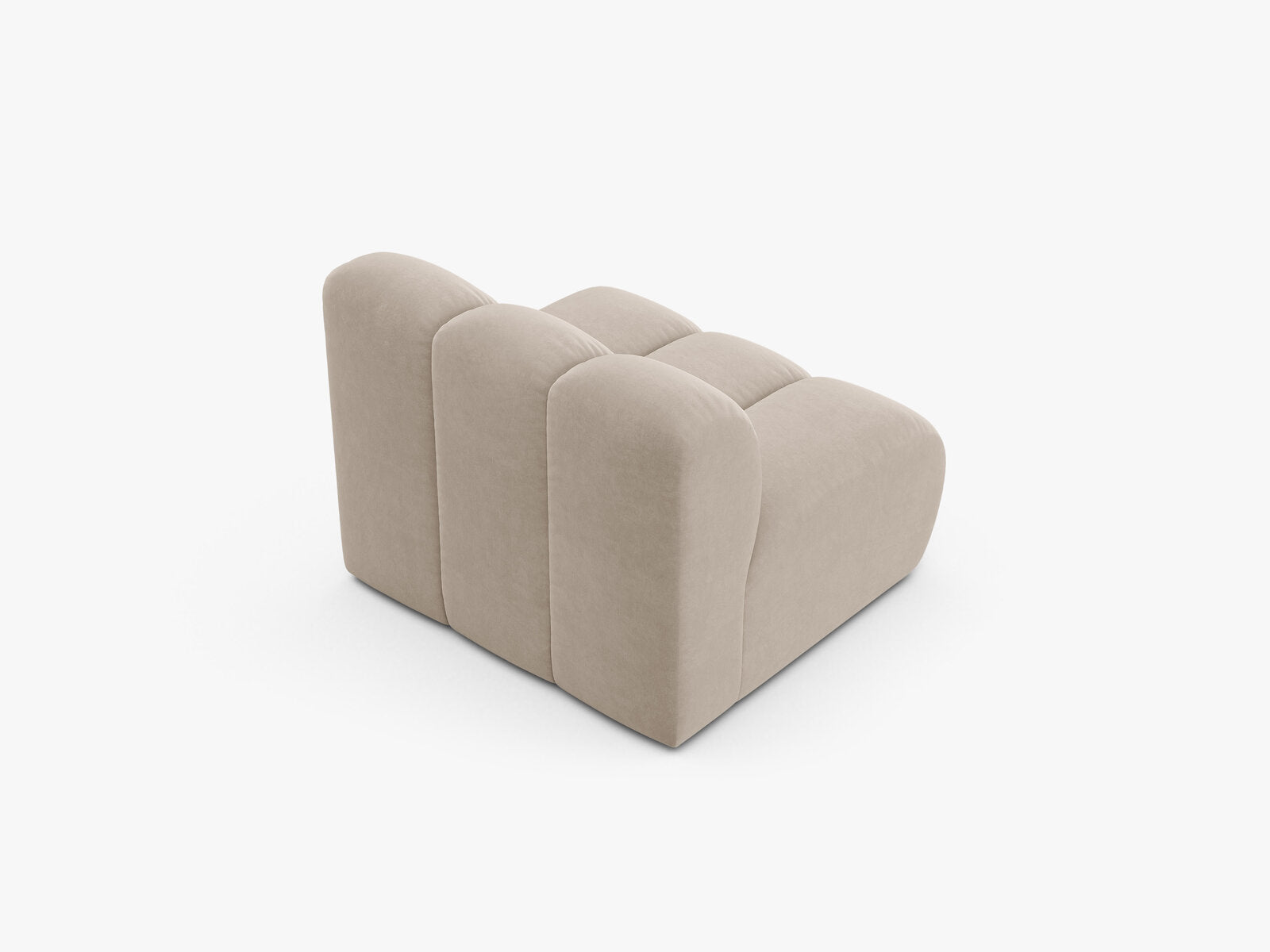Micadoni Armloses Modul Lupine Samt Salvador Beige