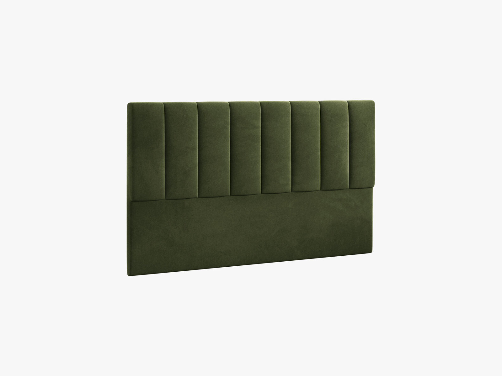 Micadoni Marl Samtiger Kopfteil 140 cm (H 95 cm) Samt Magic Velvet Armeegrün 160x95