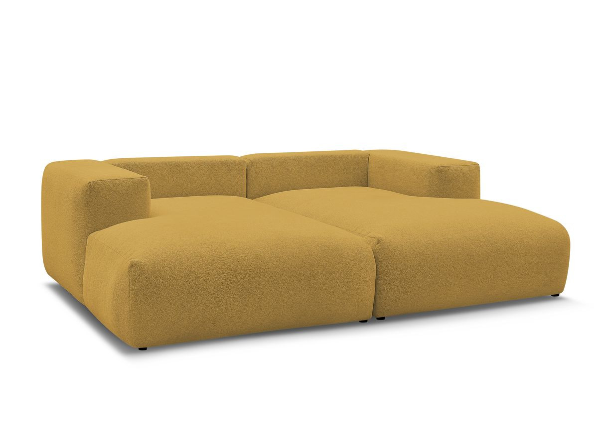 Bobochic Voltaire Sofa 4-Sitzer 248 × 170 cm Melange-Stoff Gelb