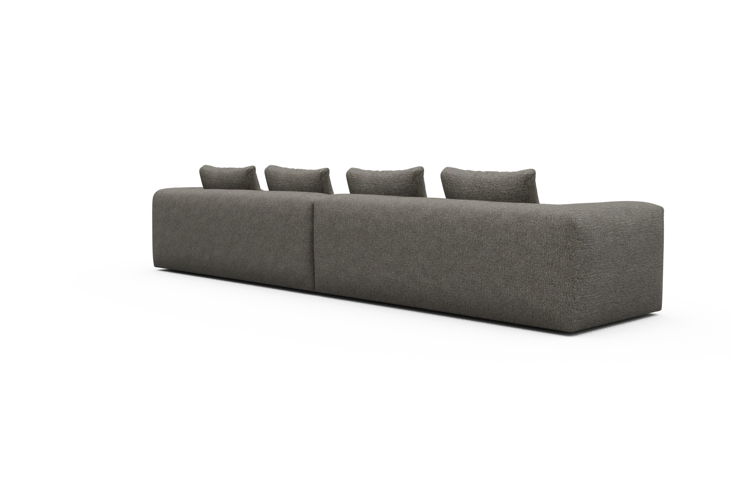 Sofa Modulares XXL Sofa Fred 5-Sitzer Carreno-Sepie-Brown