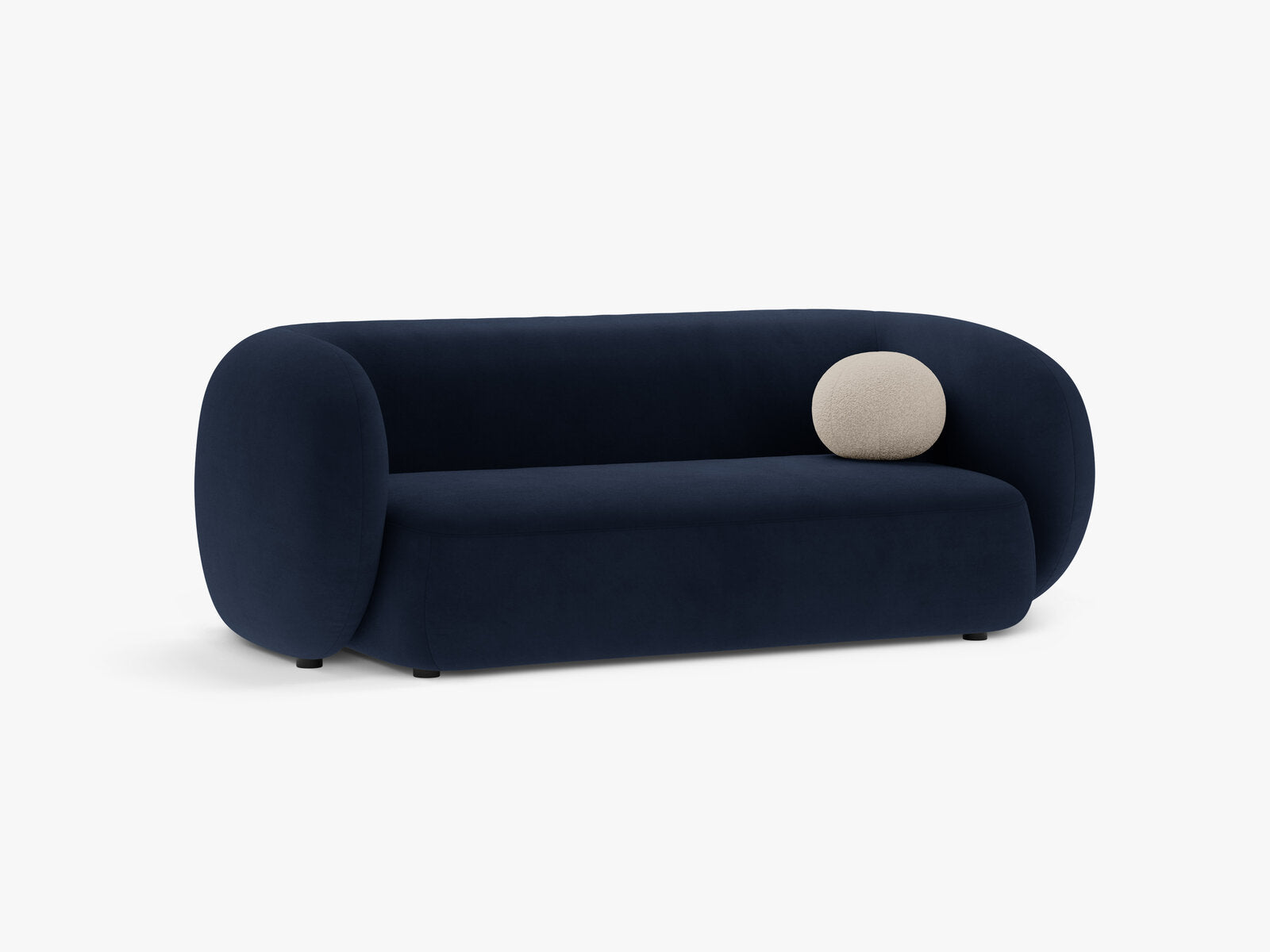 Micadoni Sofa Kate 2-Sitzer Samt Königsblau