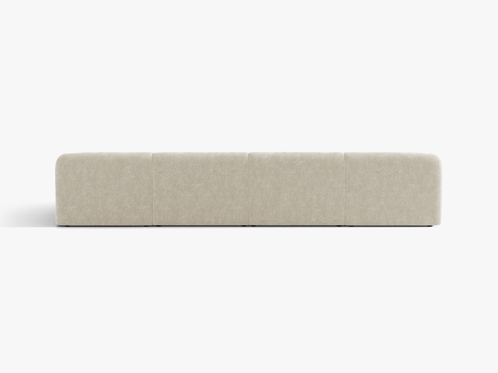 Micadoni Panorama-Sofa Miley 5-Sitzer Chenille Eden Helles Beige