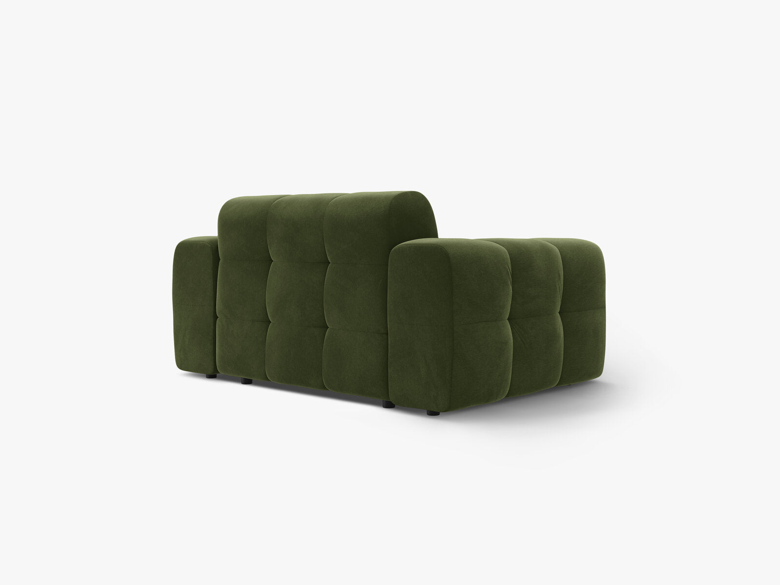 Micadoni Sofa Kendal 2-Sitzer Samt Armeegrün