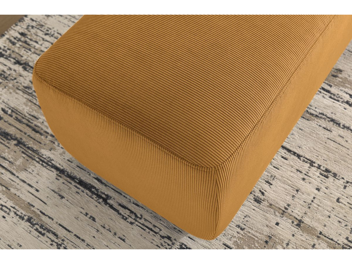 Bobochic Enjoy Pouf Cordsamt Gelb