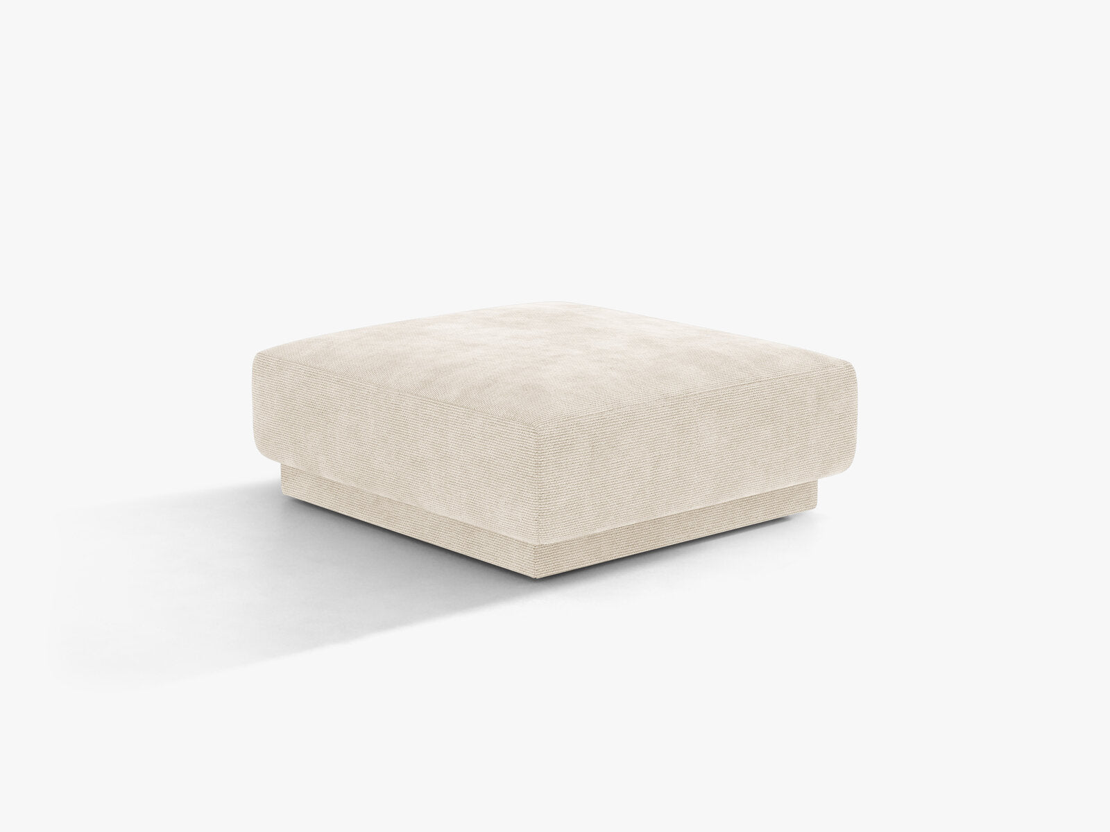 Micadoni Hocker Miley 1-Sitzer Chenille Eden Elfenbein