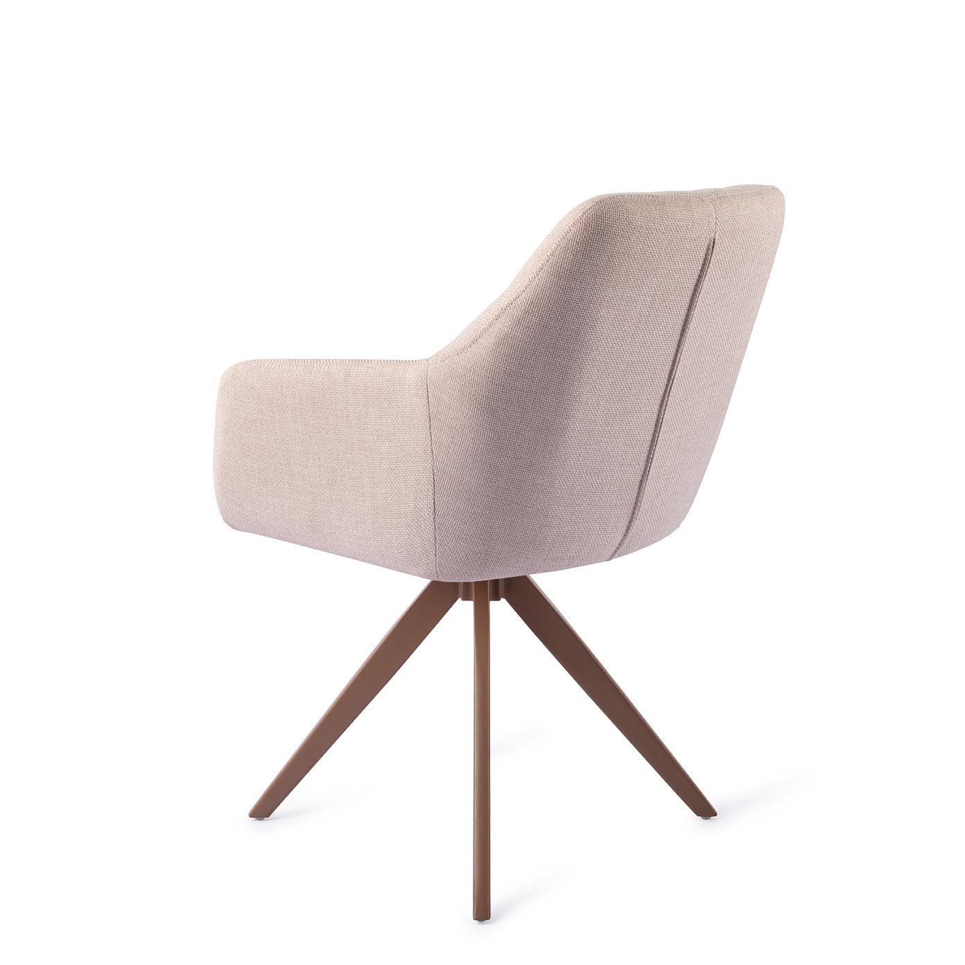 Jesper Home Esszimmerstuhl Noto Petal-Pink Turn Braun