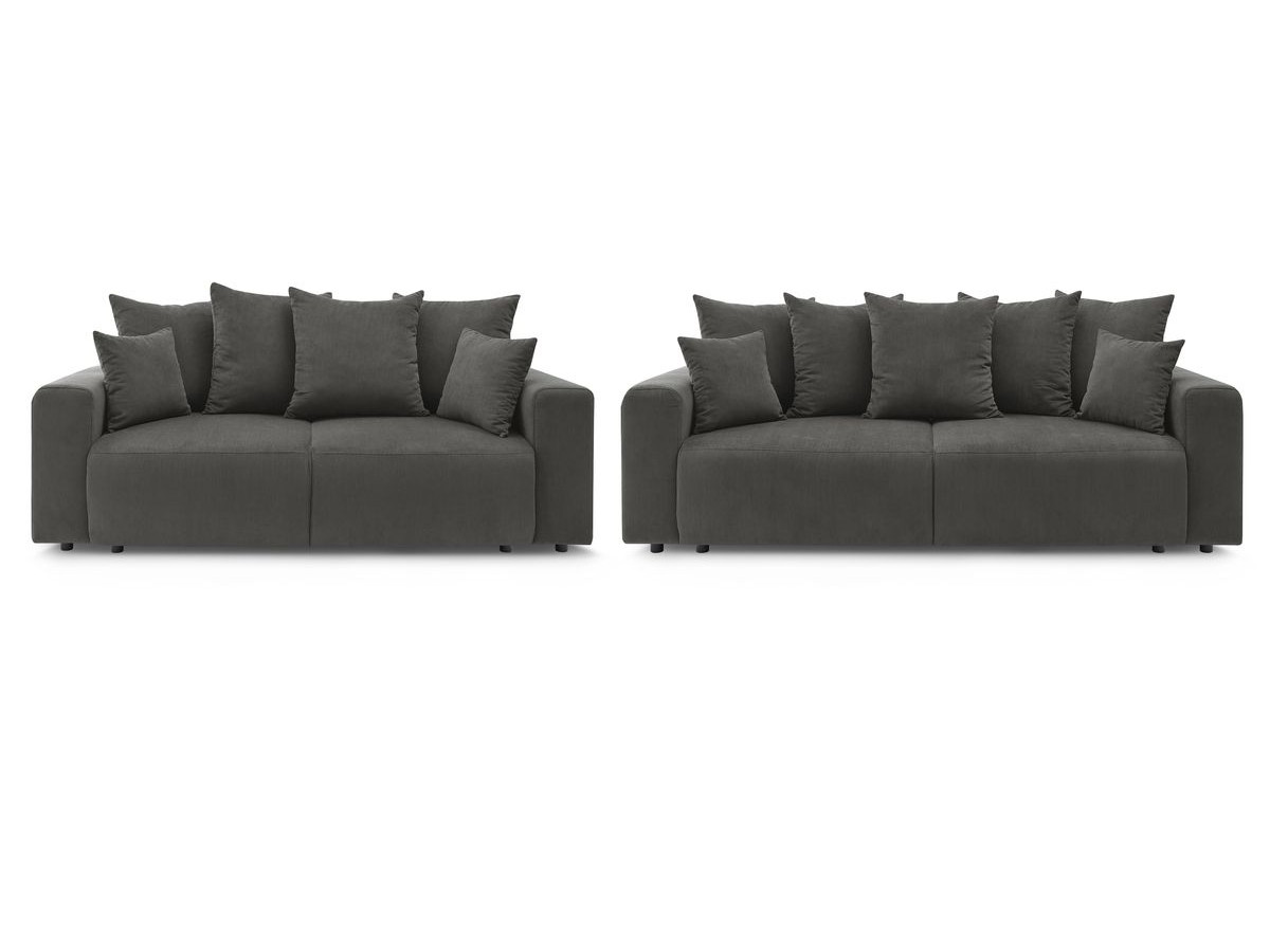 Bobochic Envy Sofa 5-Sitzer Cordsamt Dunkelgrau