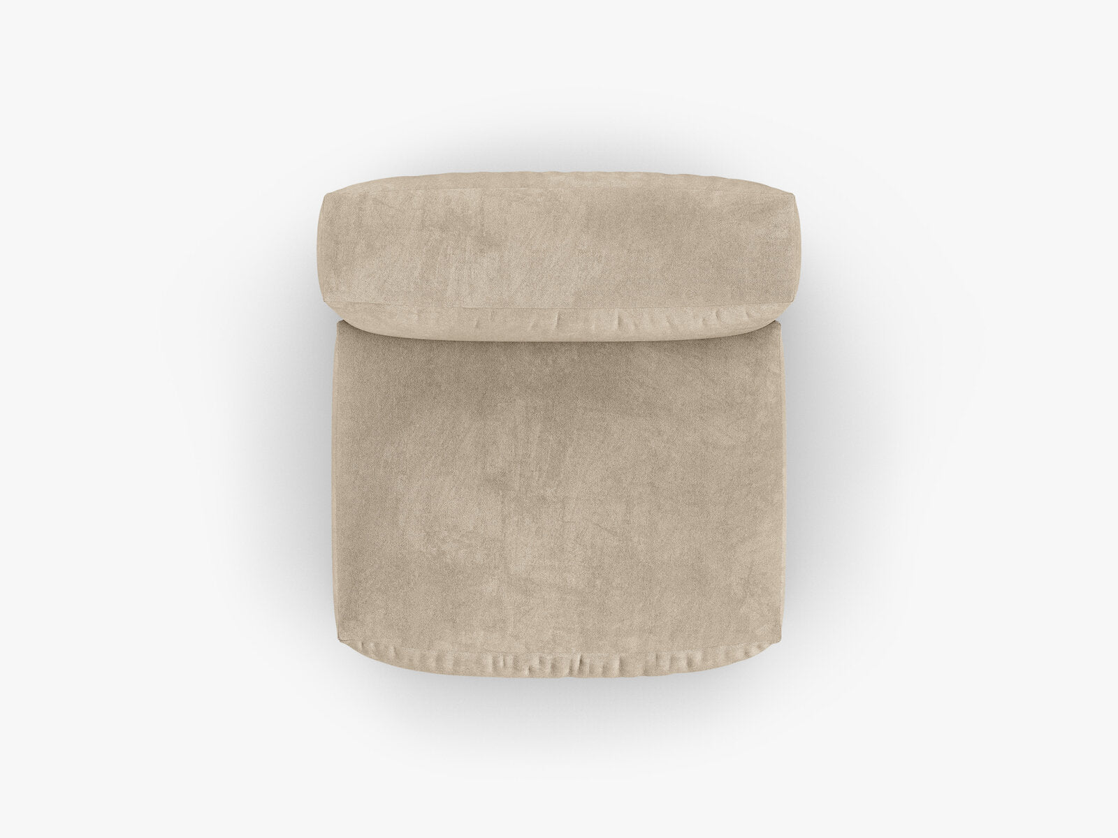 Micadoni Mittelmodul Martina 1-Sitzer 90cm Sitztiefe Samt Vogue Helles Beige