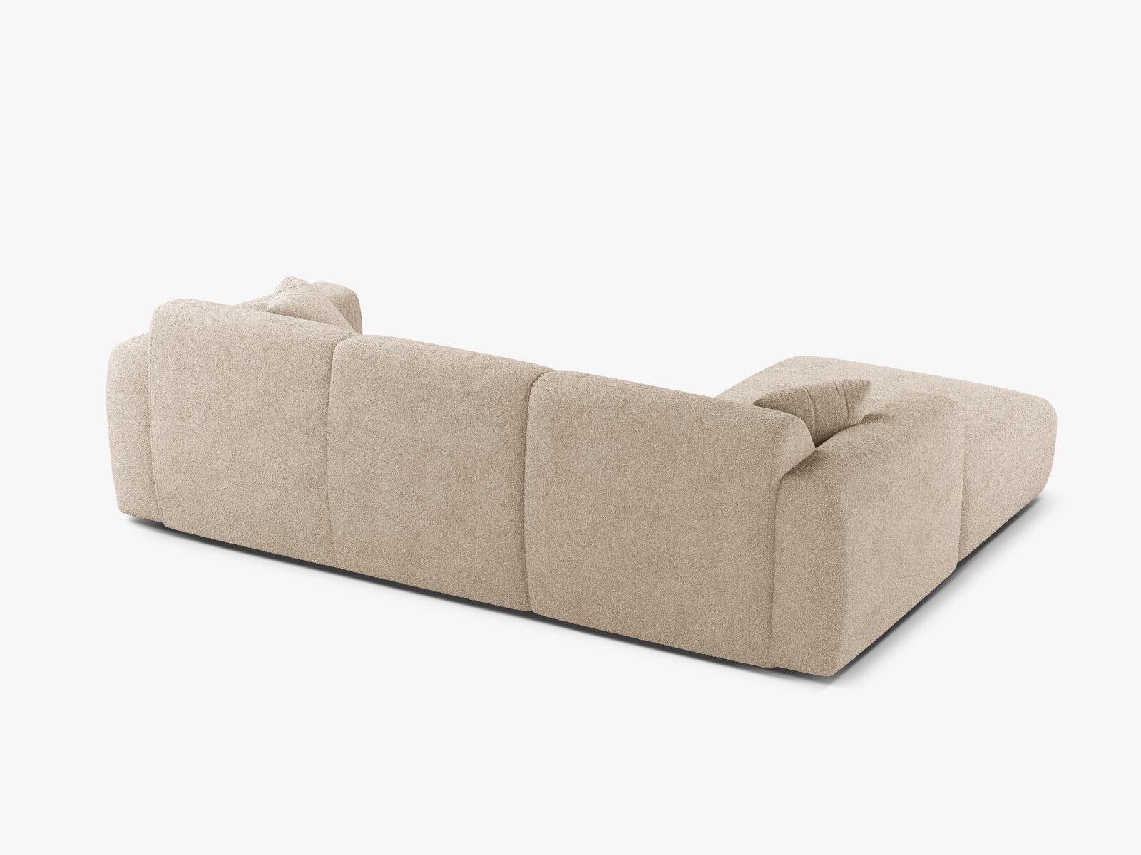 Micadoni Ecksofa Molino 4-Sitzer Links Boucle Baloo Beige