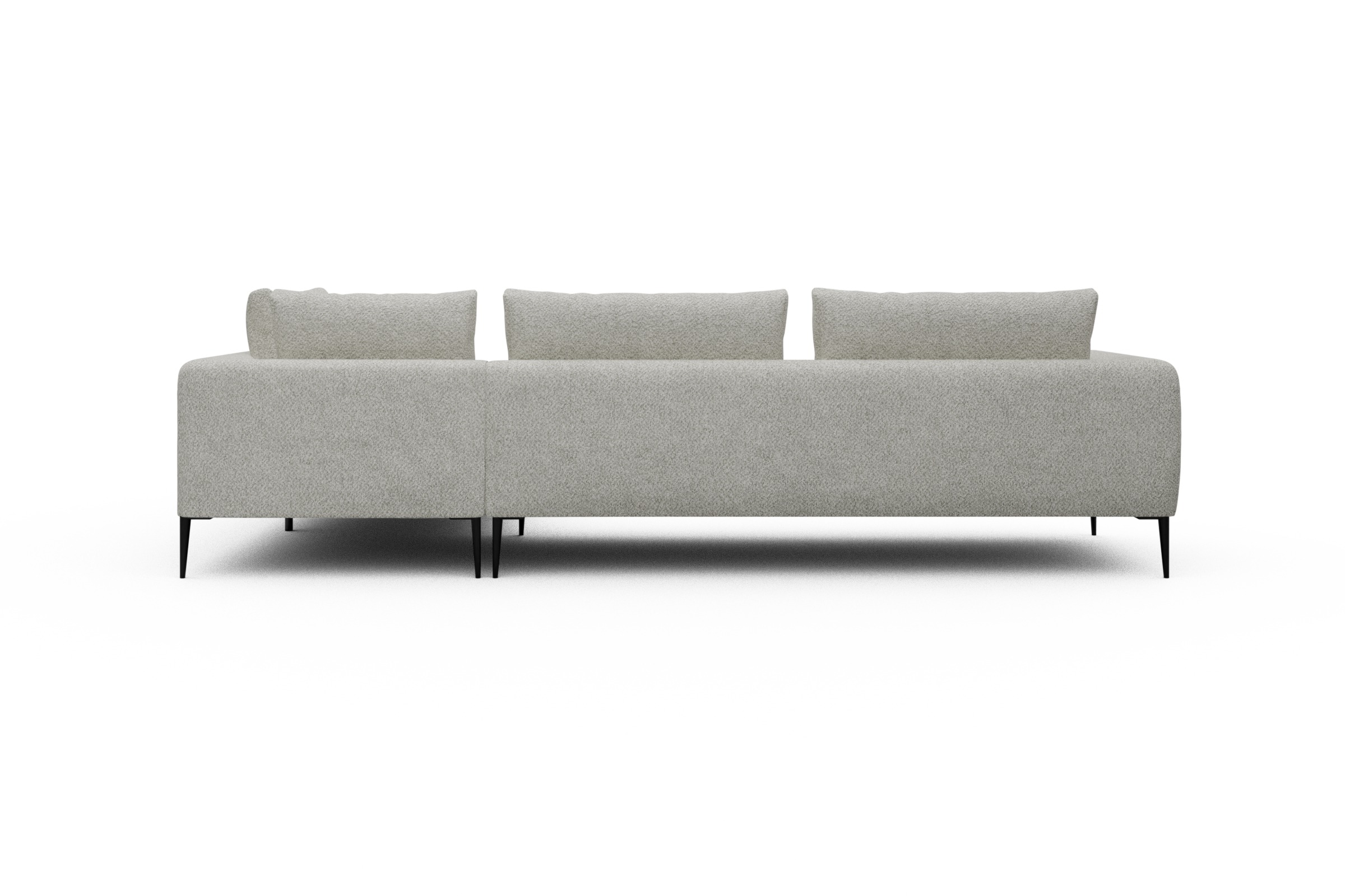 Ecksofa Paul Relax-Ecke links mit 3-Sitzer Vanora-Warm-Sand
