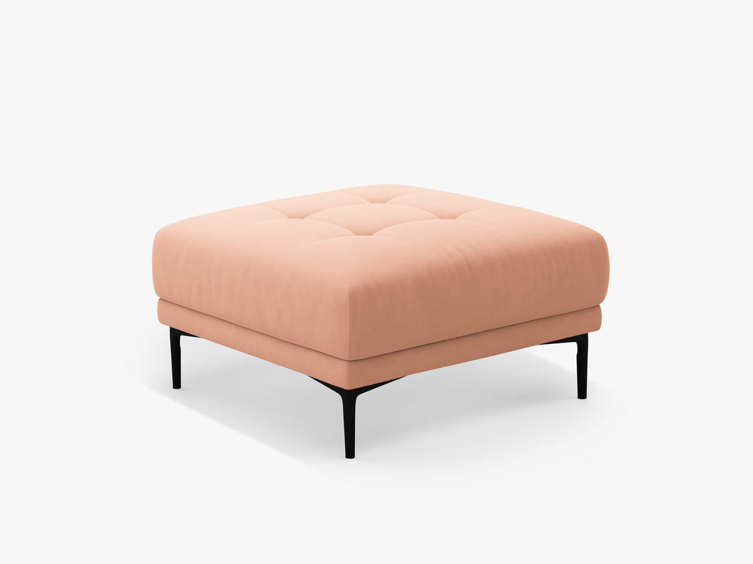 Micadoni Hocker Bemy 1-Sitzer Samt Rosa