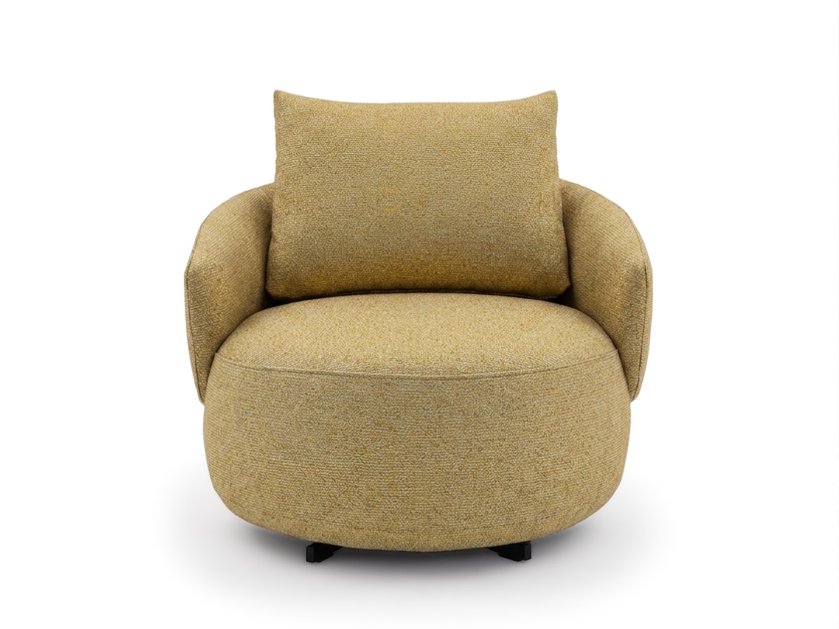 Bobochic Lexie Sessel Melange-Stoff Gelb