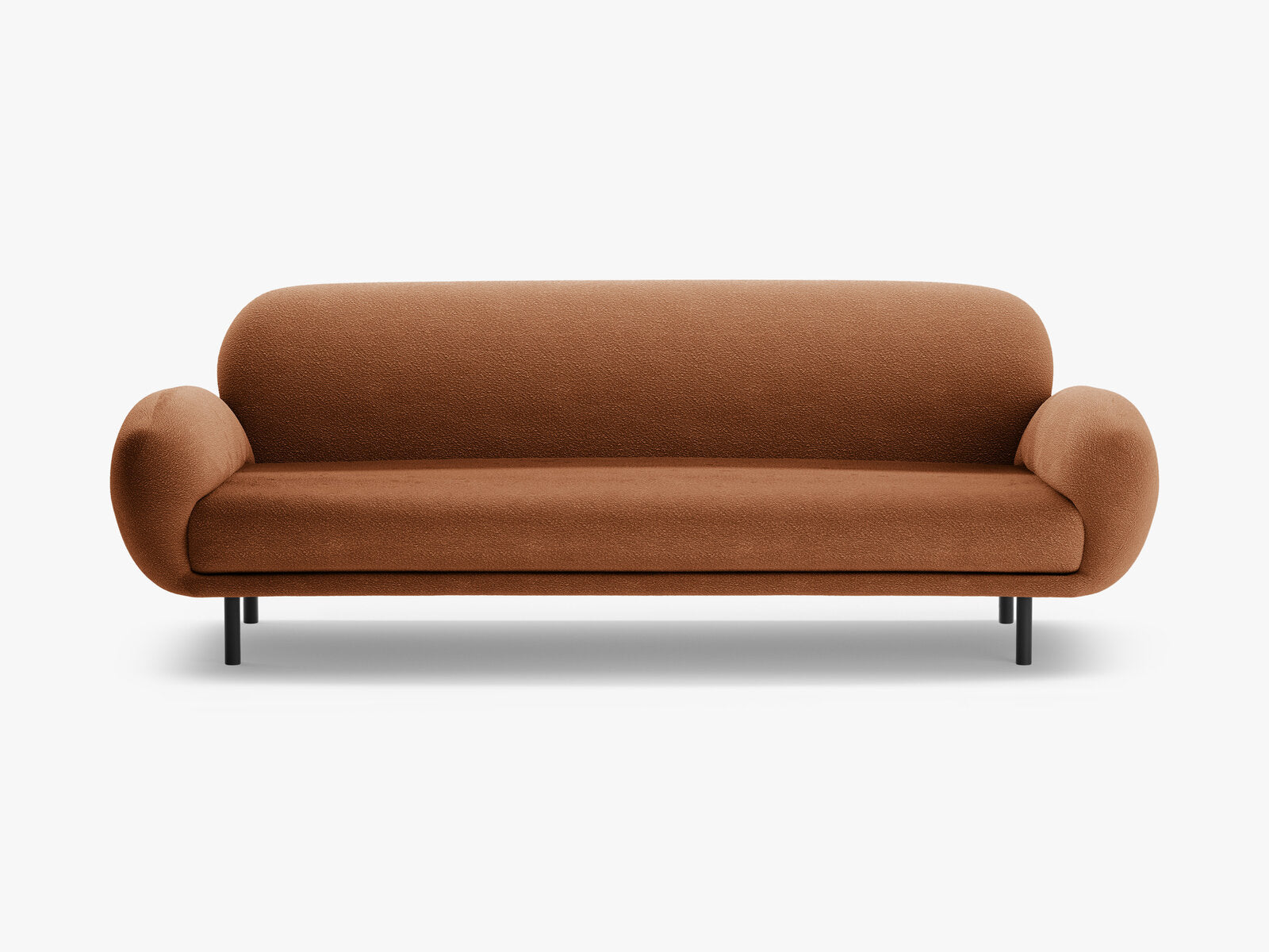 Micadoni Sofa Poppy 3-Sitzer Boucle Baloo Terrakotta