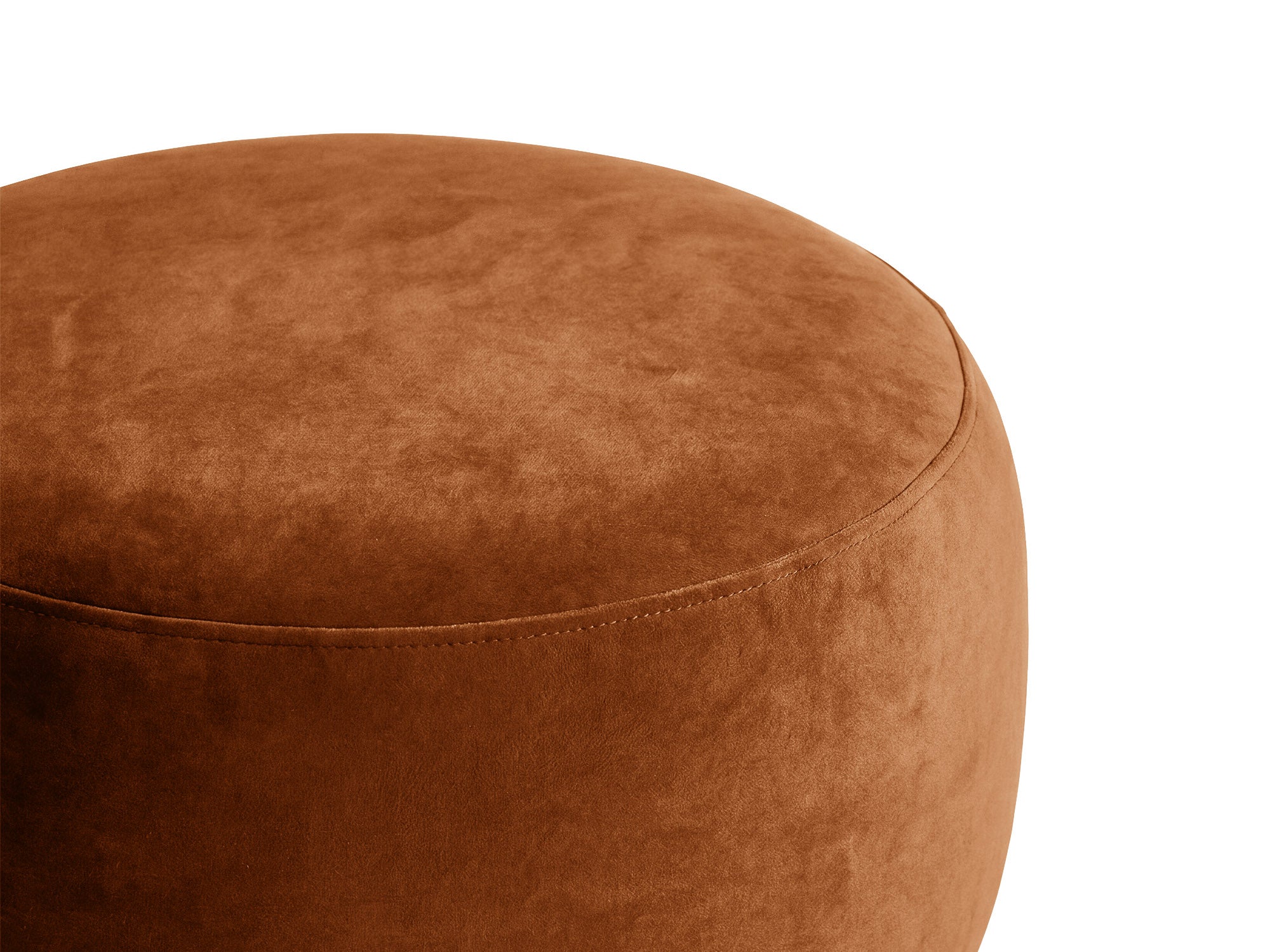 Micadoni Amalta Pouf Samt Salvador Terrakotta