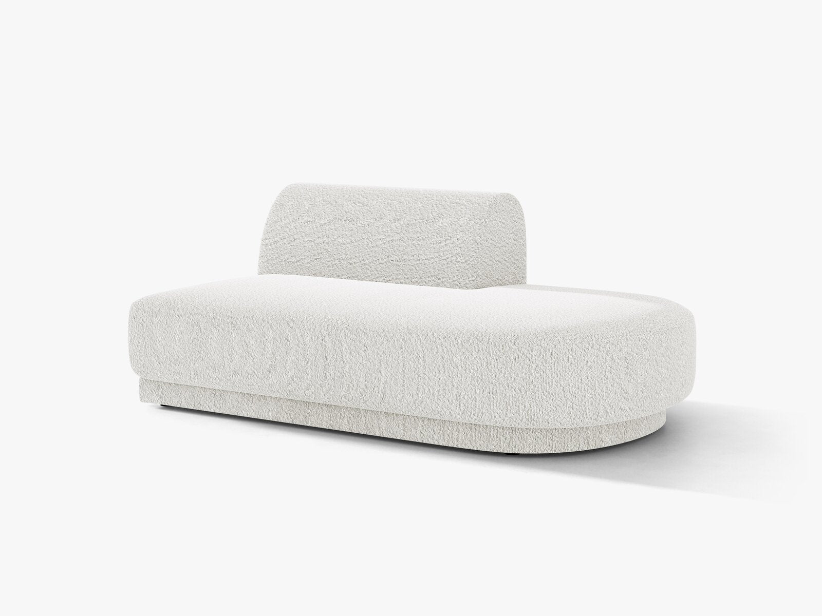 Micadoni 2-Sitzer Sitzmodul offen Miley Rechts Boucle Baloo Weiß