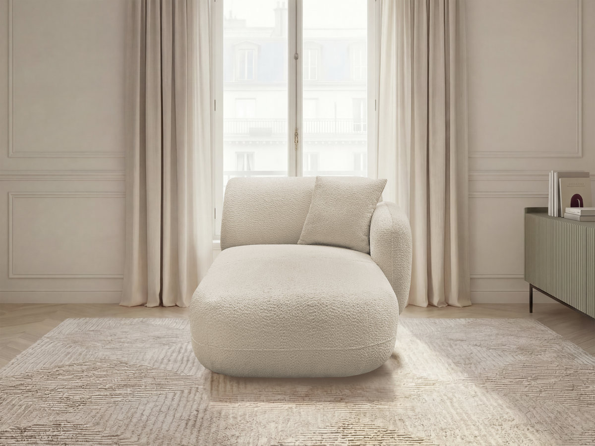 Bobochic Anda Méridienne-Modul Chenille Beige Ecke rechts
