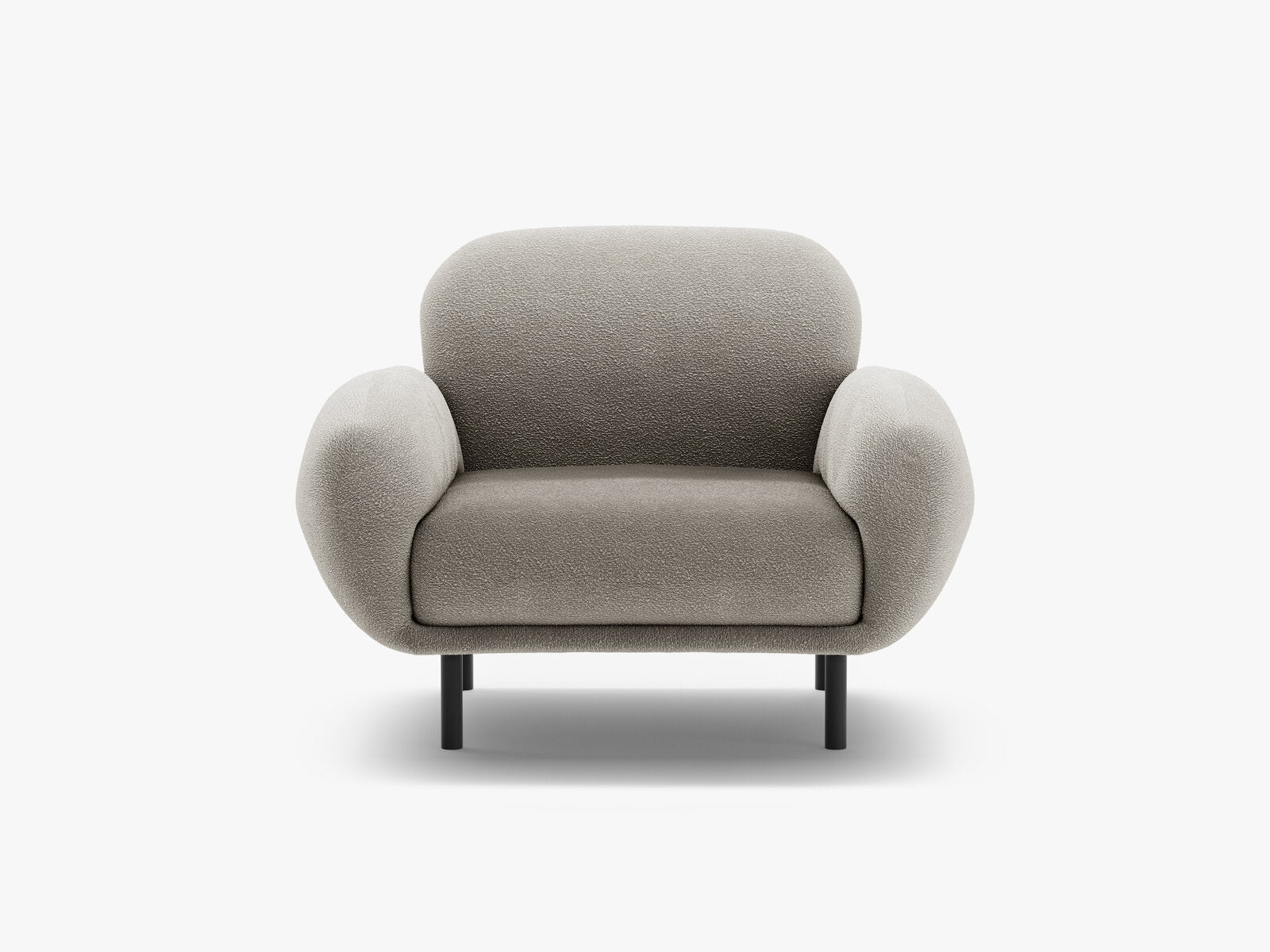 Micadoni Sessel Poppy Boucle Baloo Grau