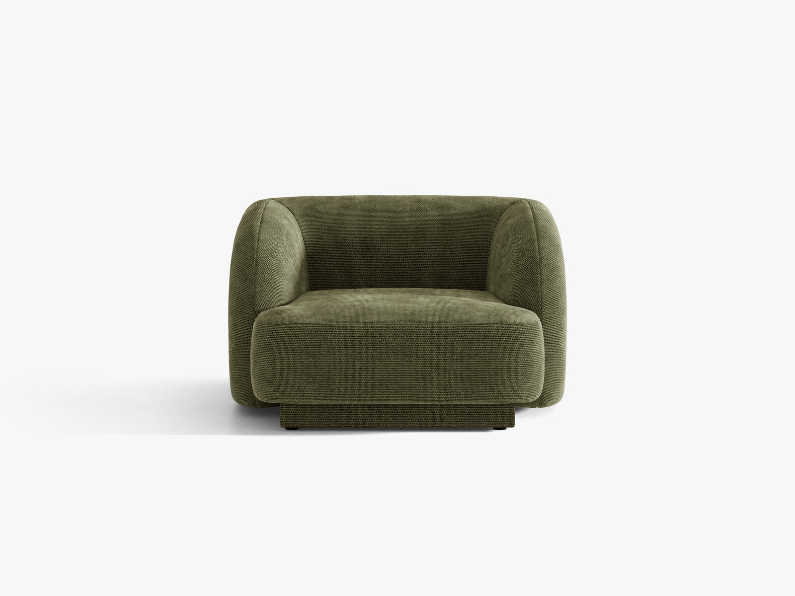 Micadoni Sessel Miley 1-Sitzer Chenille Eden Grün