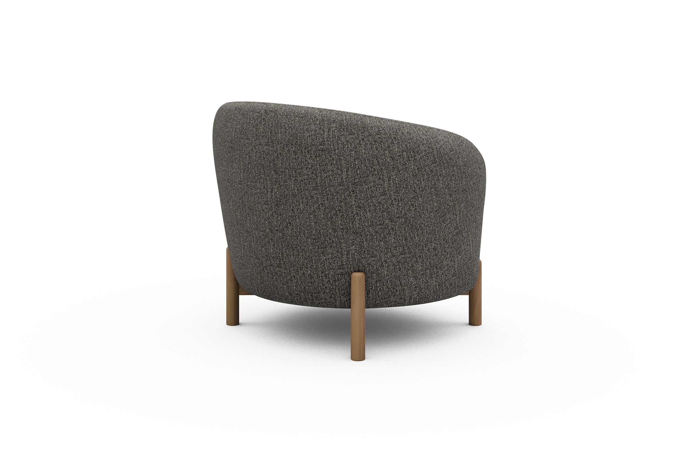 Sessel Ronda Holzbeine Eiche Natur Carreno-Sepie-Brown