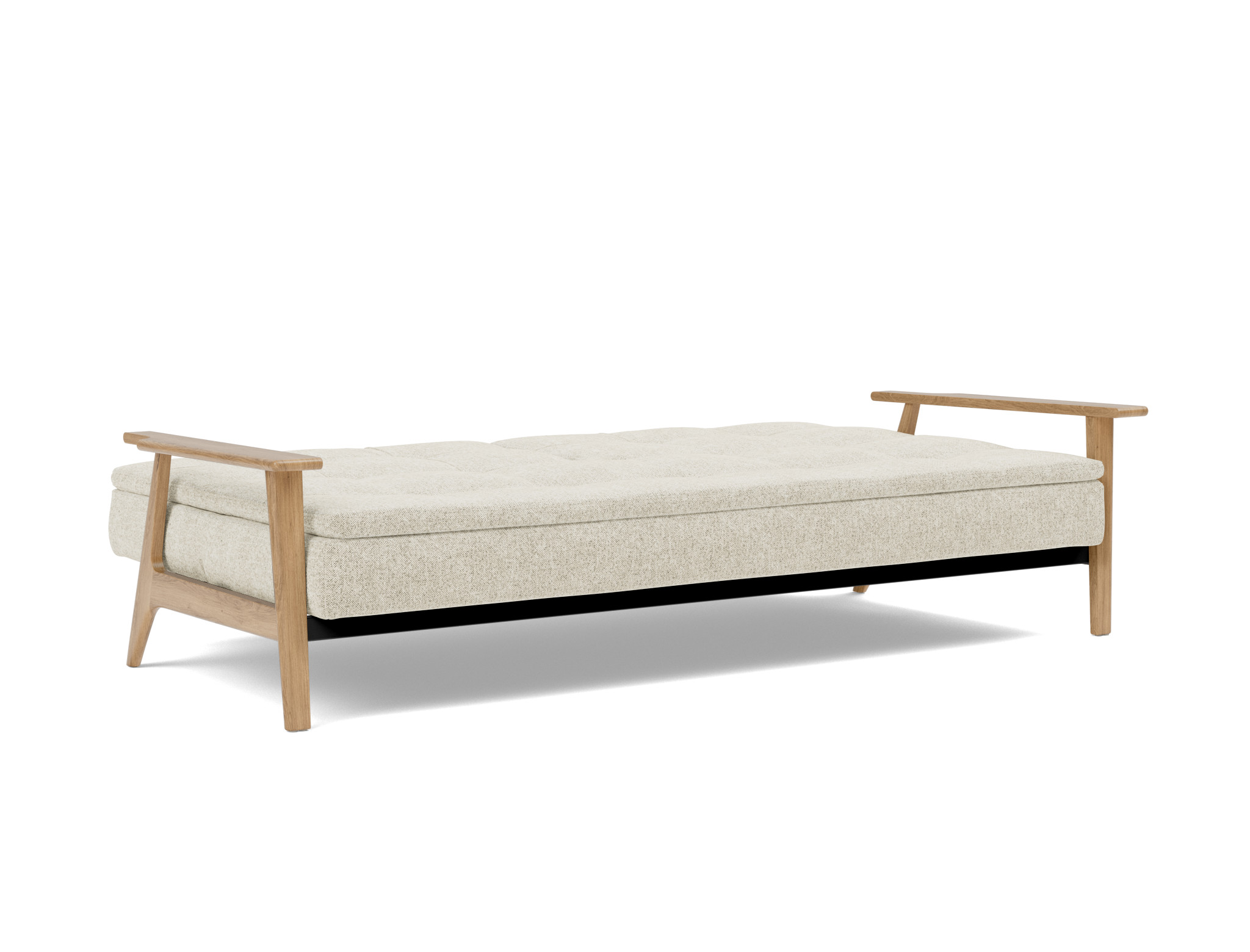 Schlafsofa Dublexo Frej Strukturierter Stoff Taura 357-Off-White