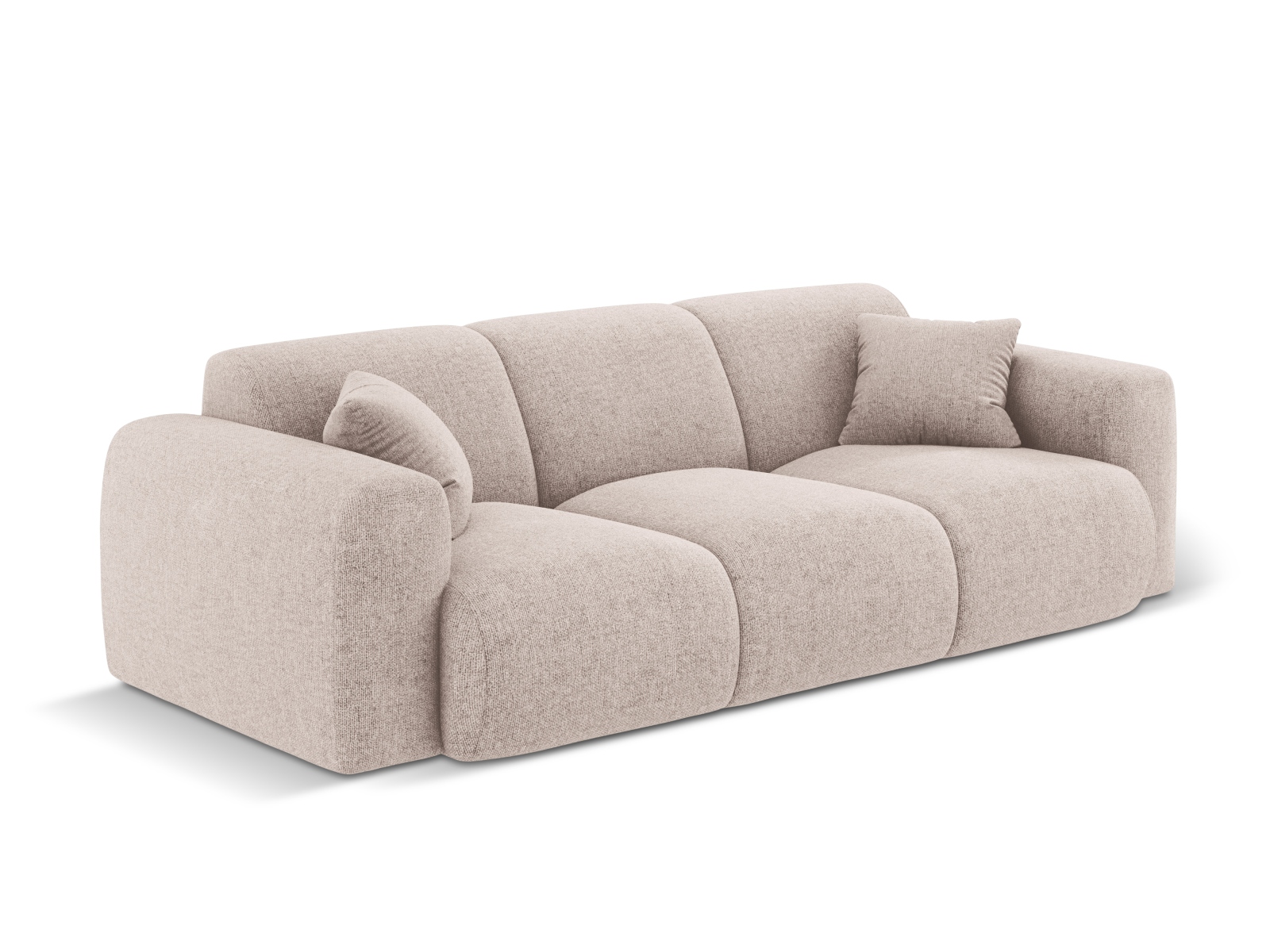 Cosmopolitan Design Sofa Nolio 3-Sitzer Chenille Haga Beige