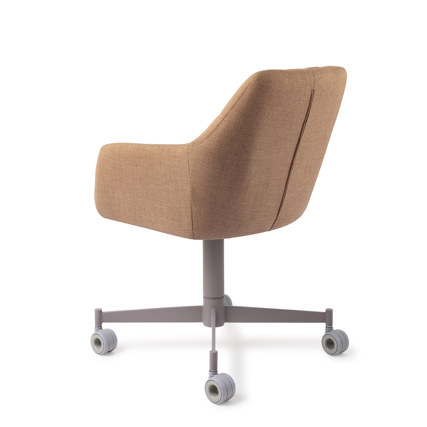 Jesper Home Esszimmerstuhl Noto Toasted Toffee Caster Grau