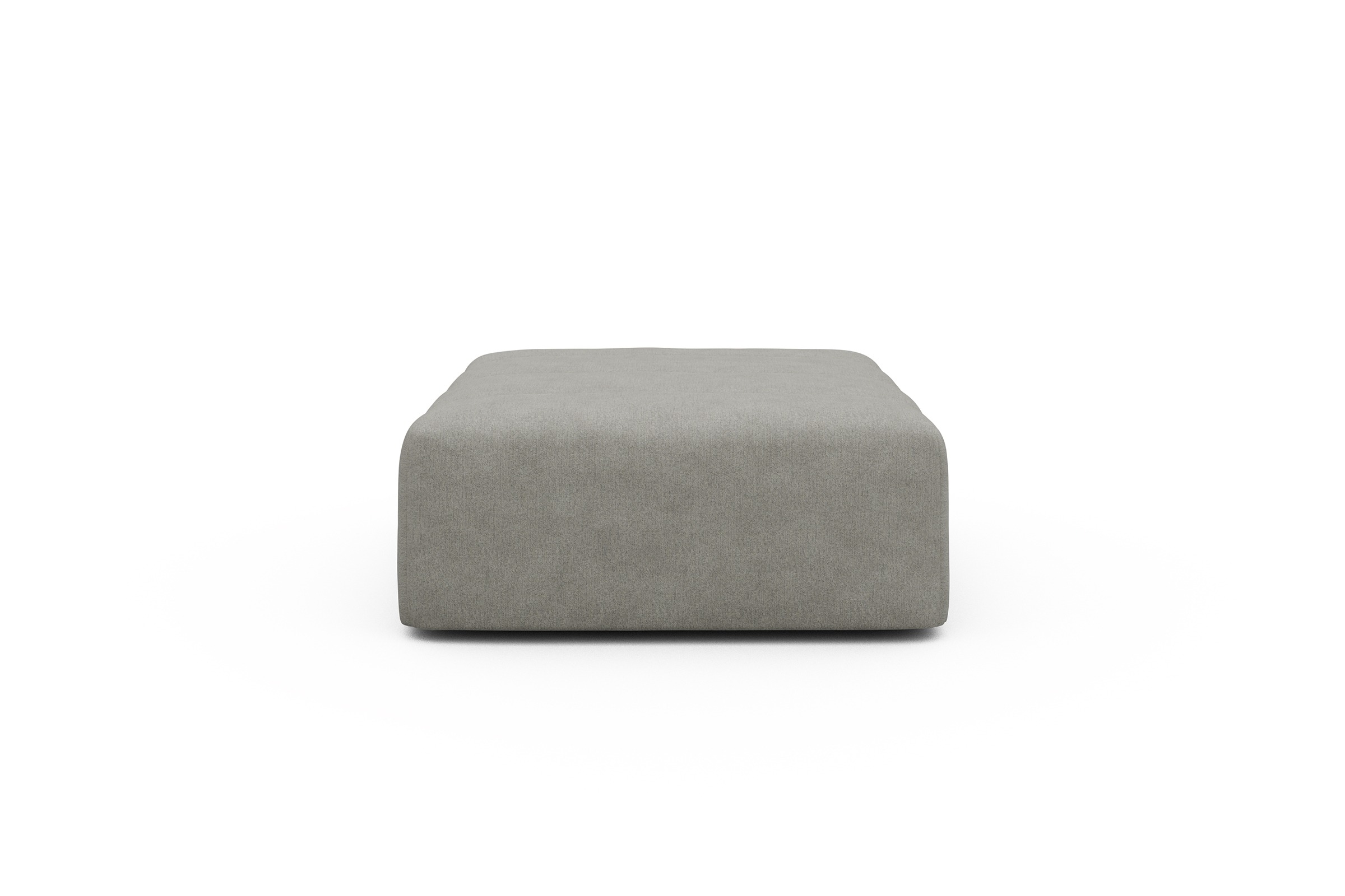 Sitzhocker Hugo Ottomane Carreno-Moon-Stone-White